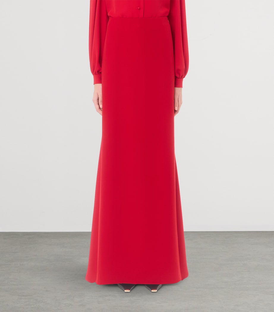 Valentino Womens Silk Maxi Skirt Image 3