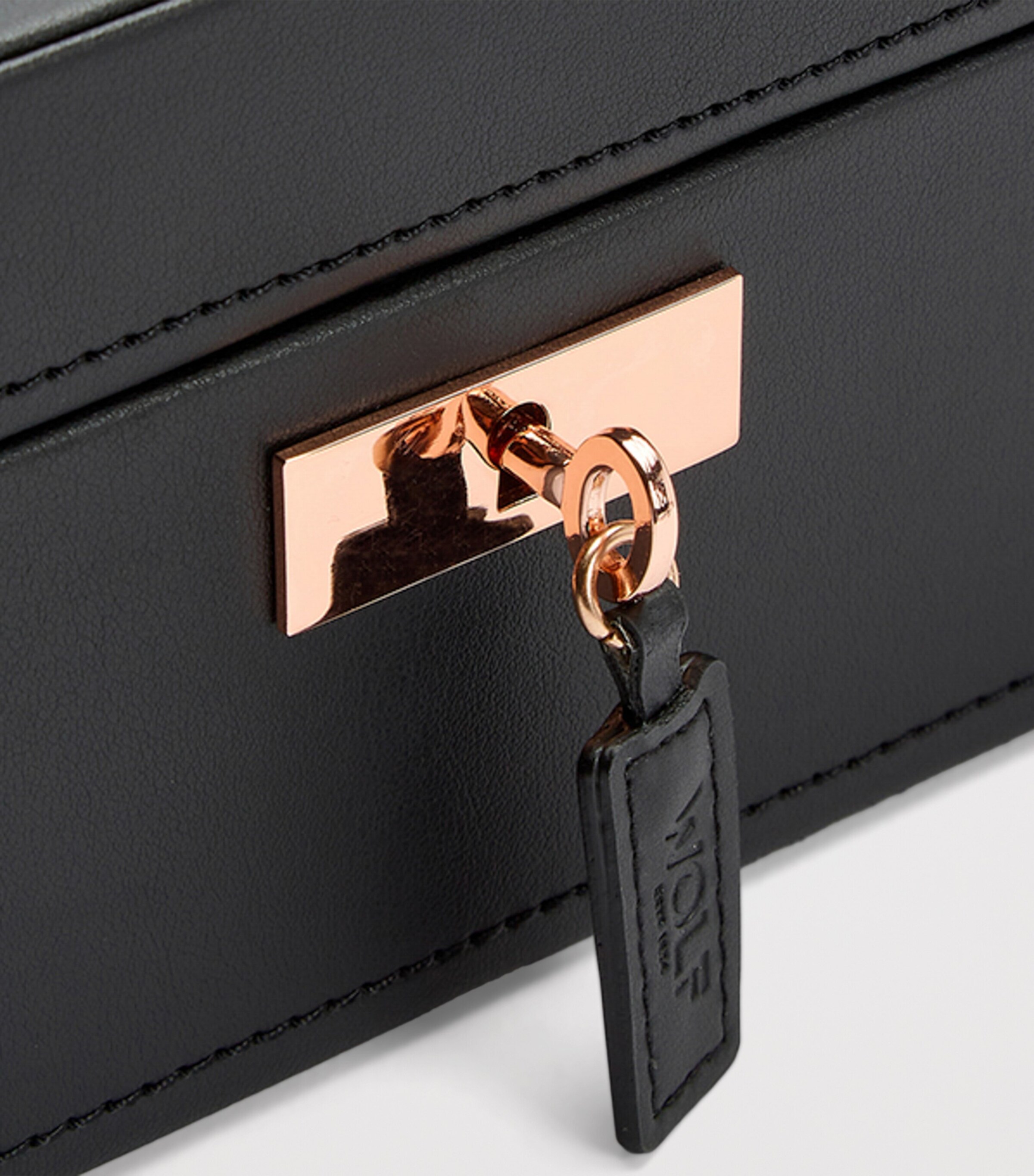 Vegan Leather Axis 10-Piece Watch Box COPPER Image 7