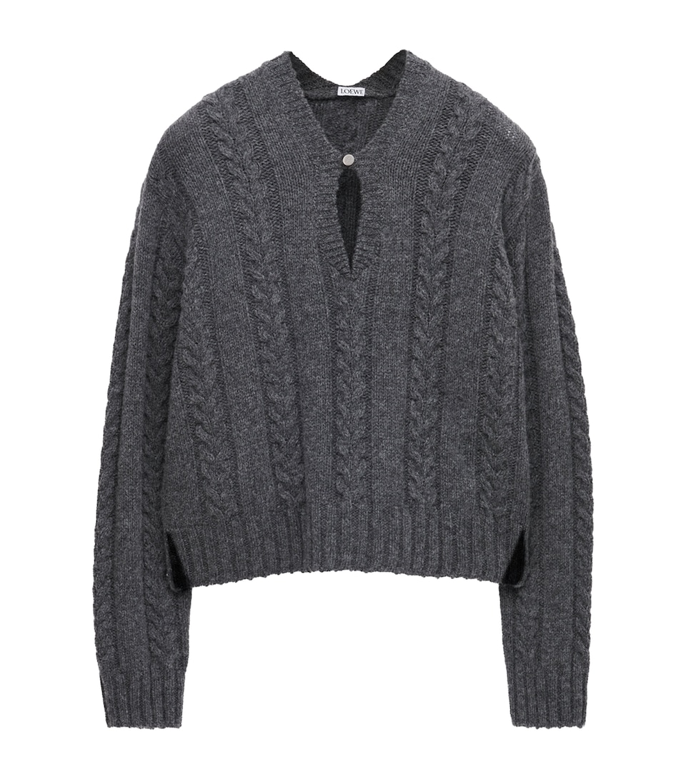 Wool Cable-Knit Sweater