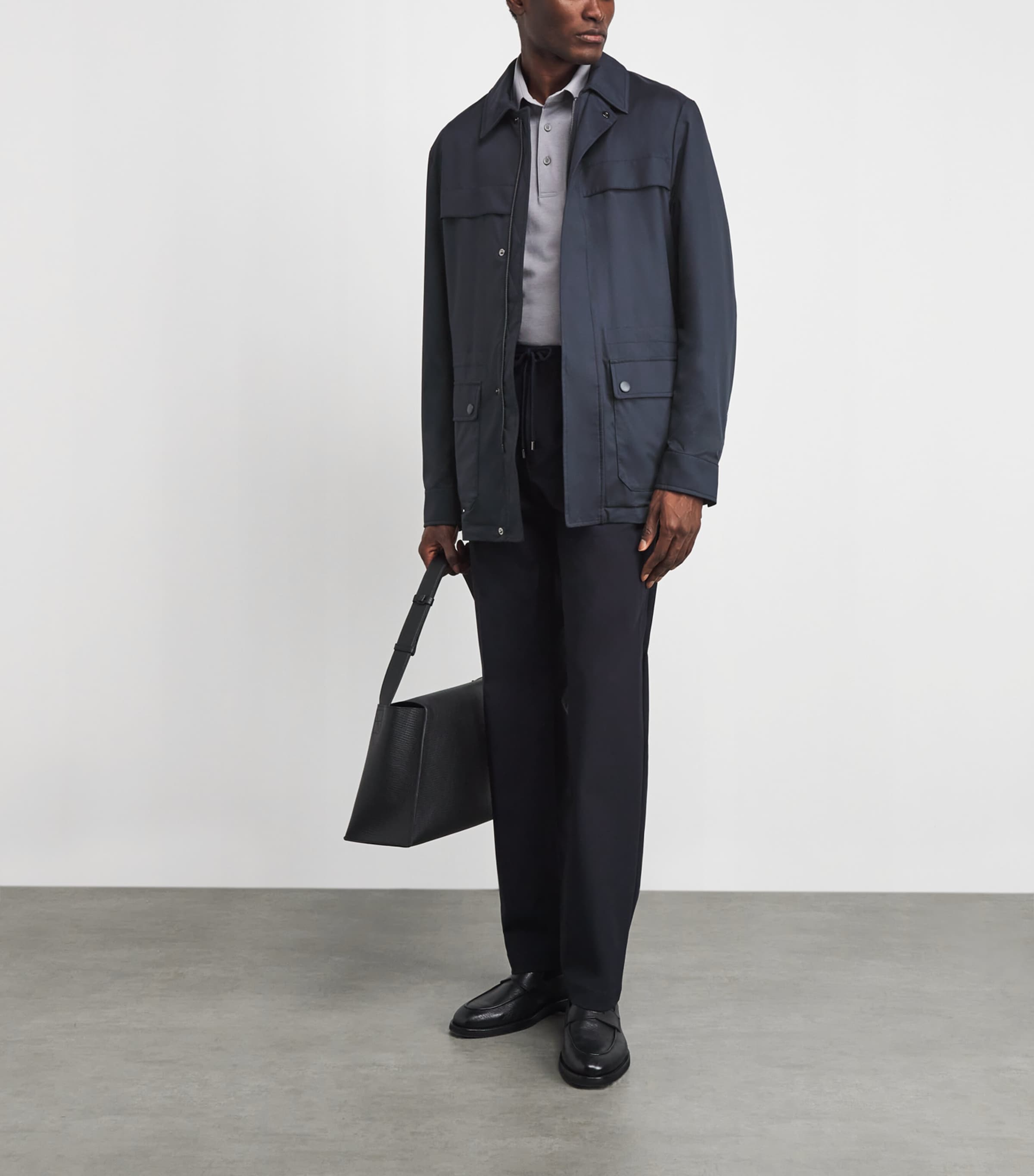 Canali Mens Technical Maestrale Field Jacket Image 2