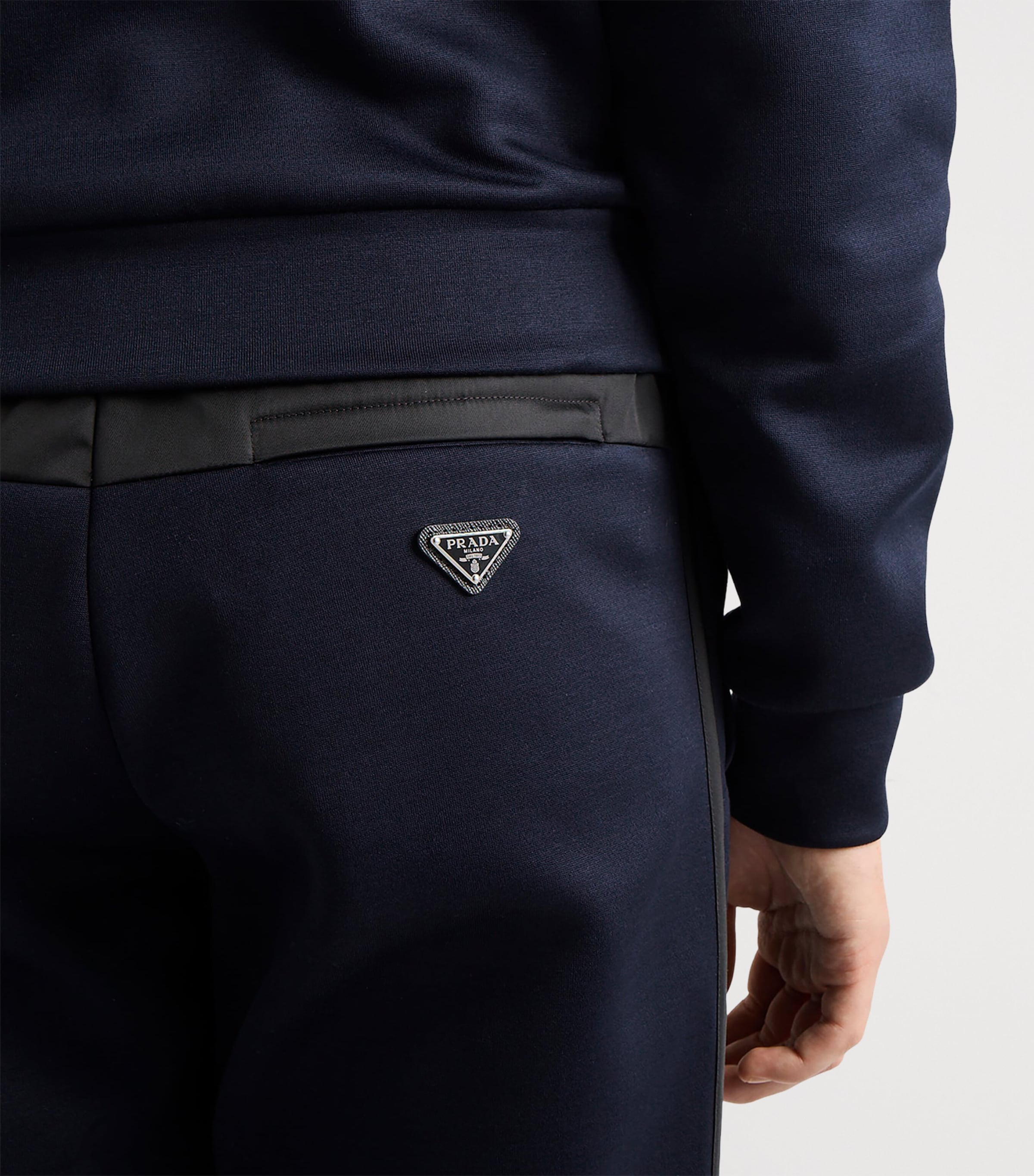 Prada Mens Cotton-Blend Re-Nylon Trousers Image 4