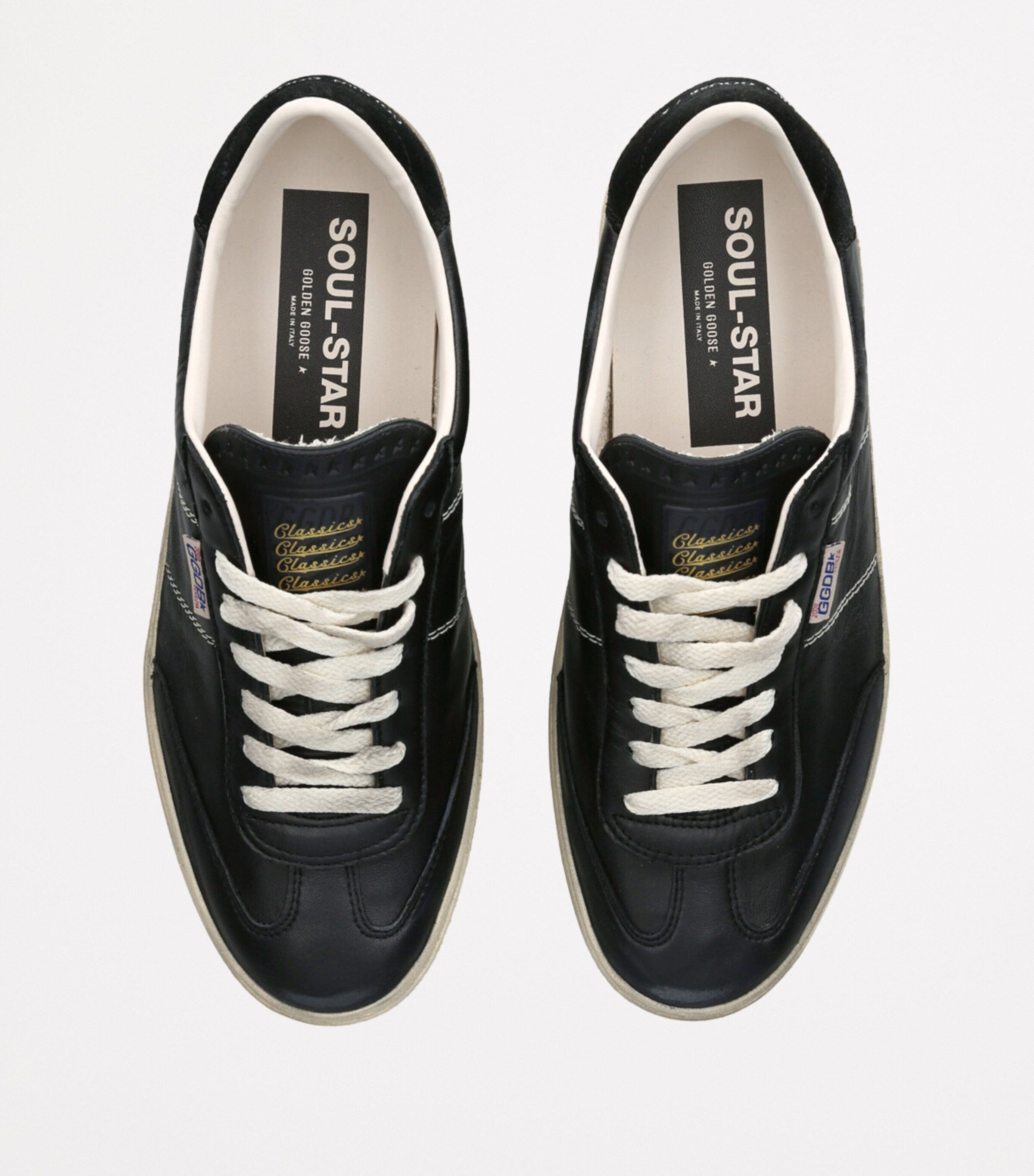 Golden Goose Leather Soul Star Sneakers Black Image 4