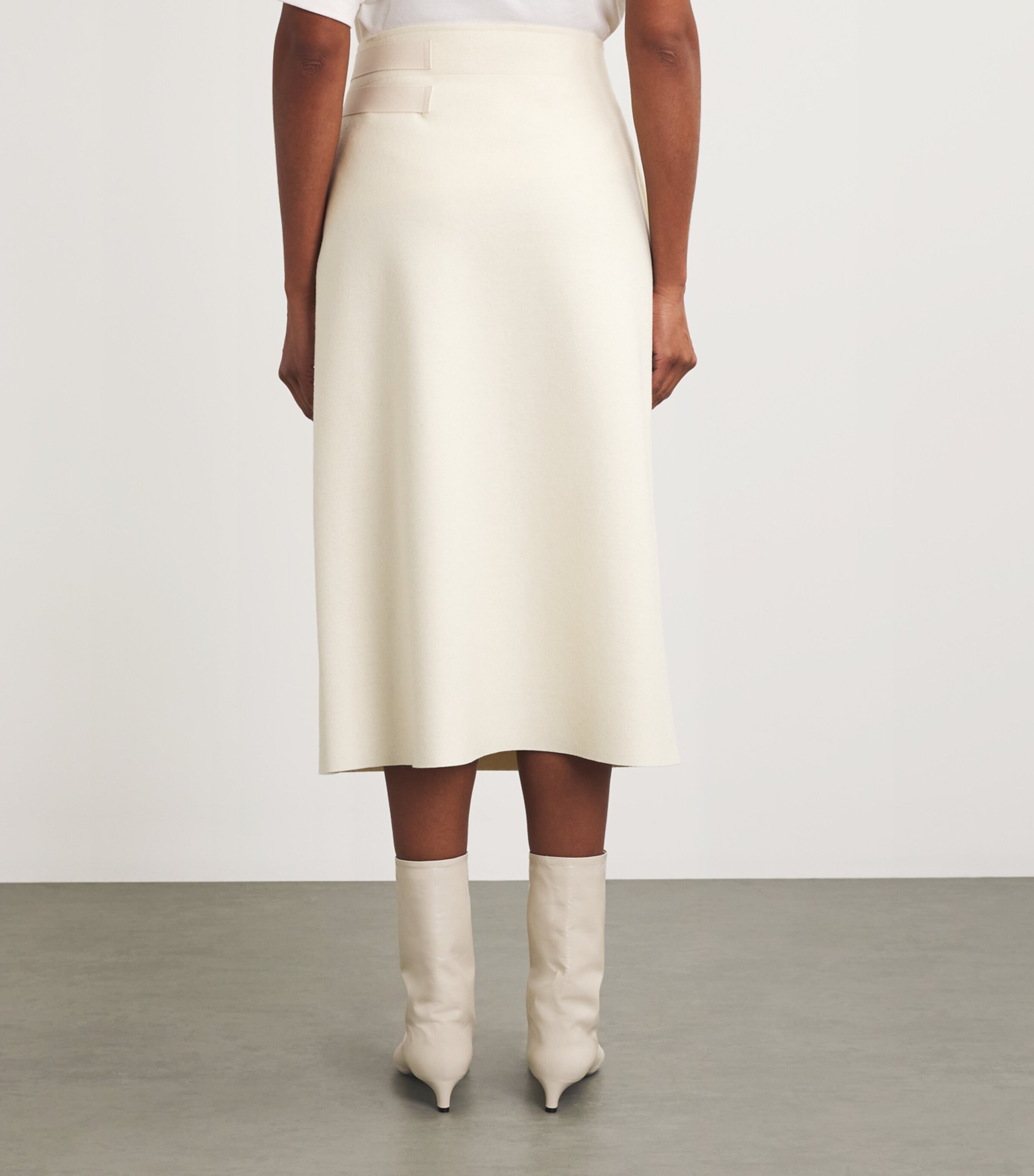 スカート JIL SANDER Ivory Viscose Blend Skirt Jil Sander Ivory Viscose Blend Skirt in White | Lyst