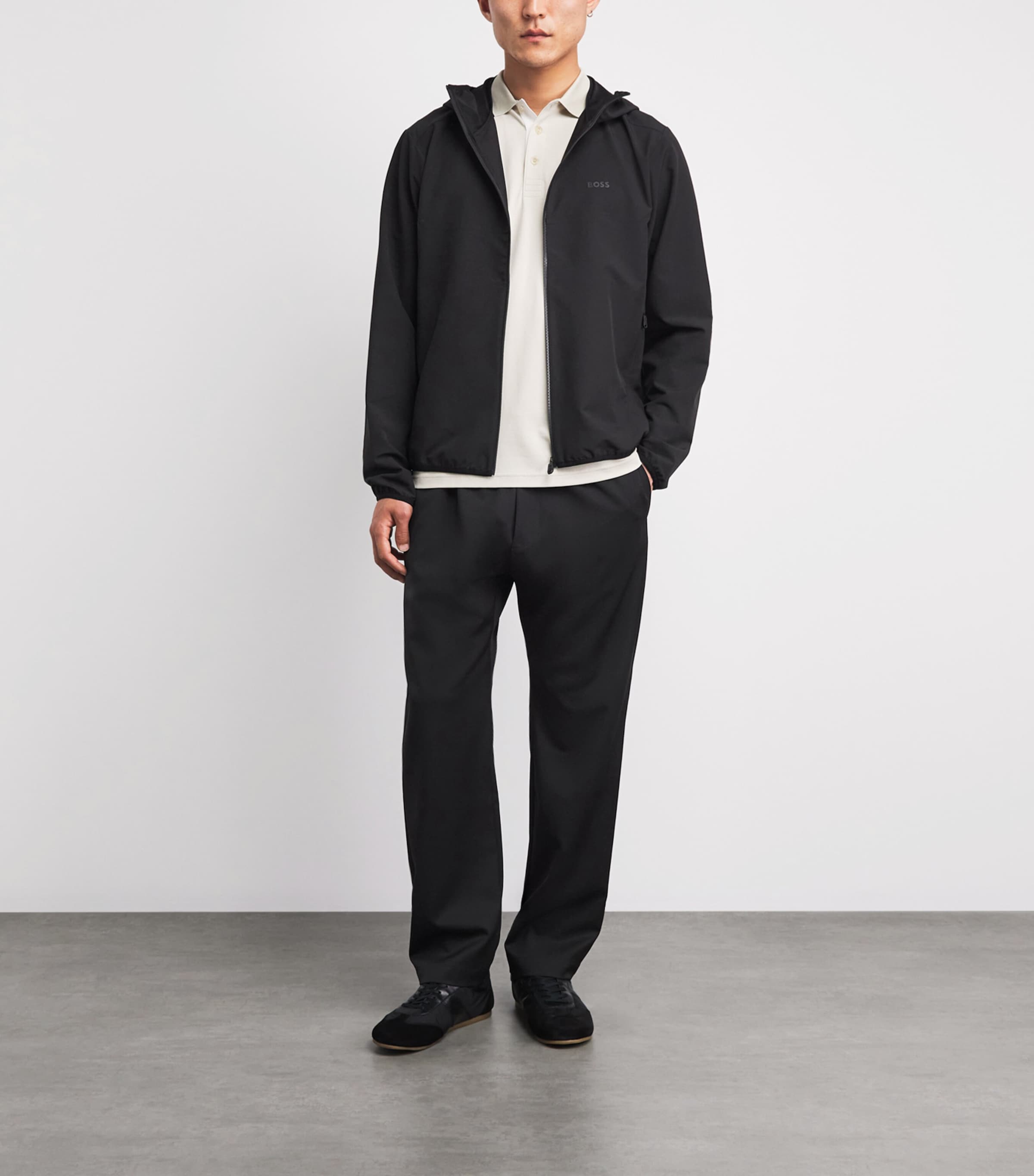 BOSS Mens Water-Resistant Commuter Pro Jacket Black Image 2
