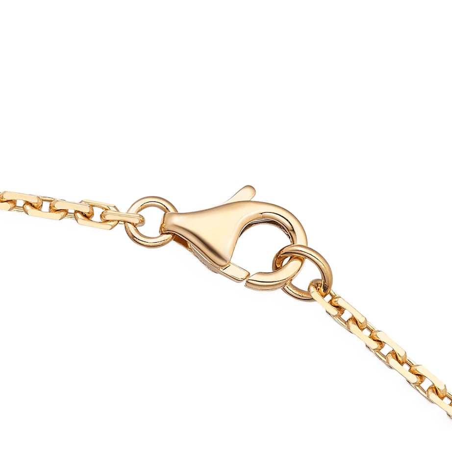 Yellow Gold and Diamond LOVE Necklace YELLOW GOLD Image 5