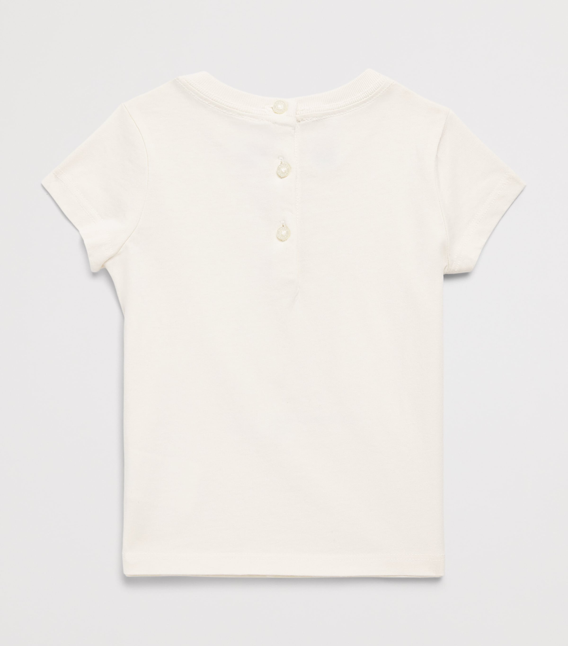 Ralph Lauren Kids Cotton Polo Bear T-Shirt (3-24 Months) Estate Cream Image 2