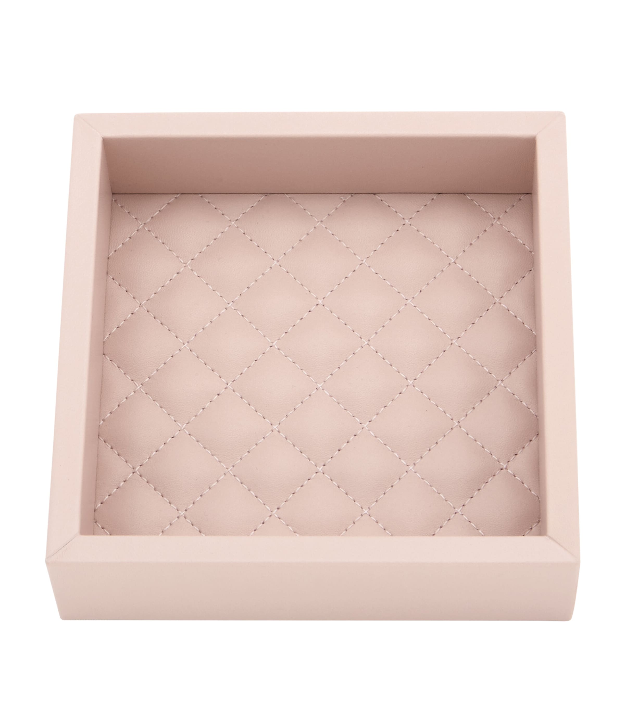 Riviere Quilted Tray (15cm x 15cm) Pink Image 1