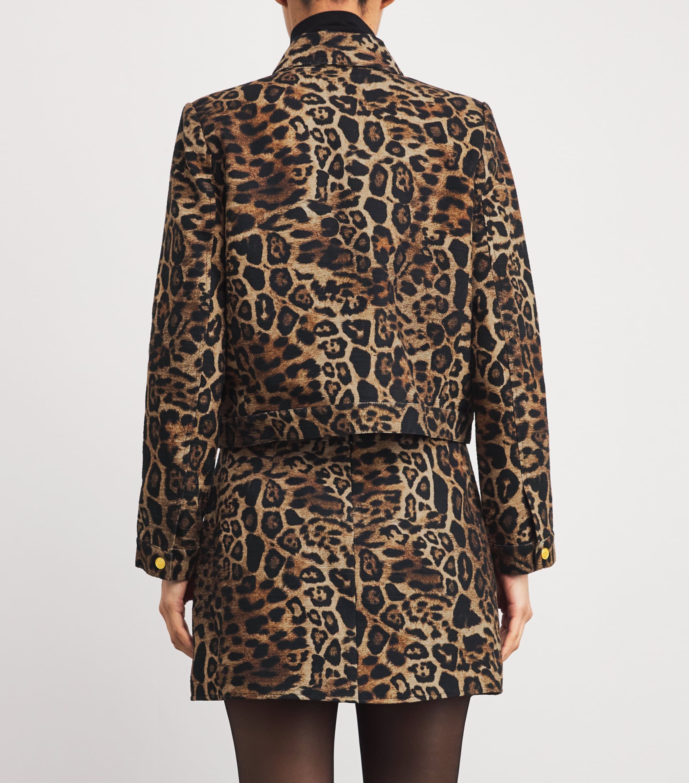 Cotton Leopard Nyx Jacket BROWN MLTI PATCH LEO Image 4