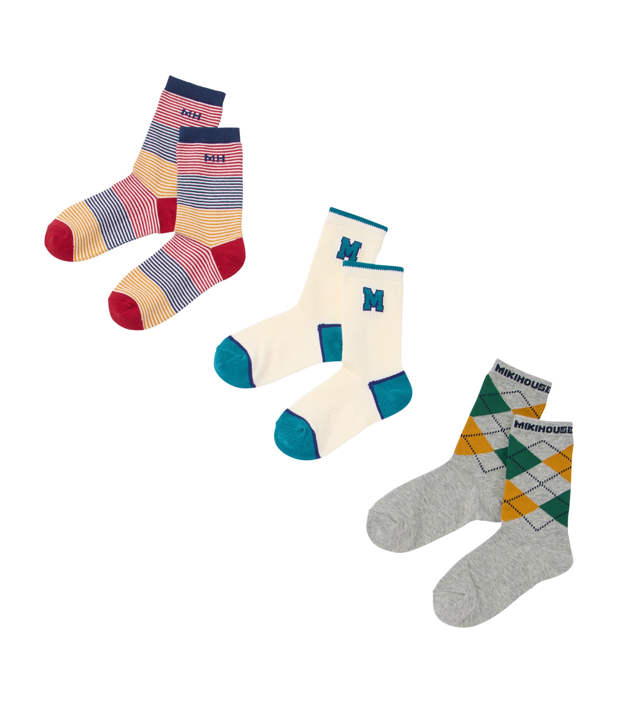 Miki House Patterned Socks (Pack of 3) Image 1