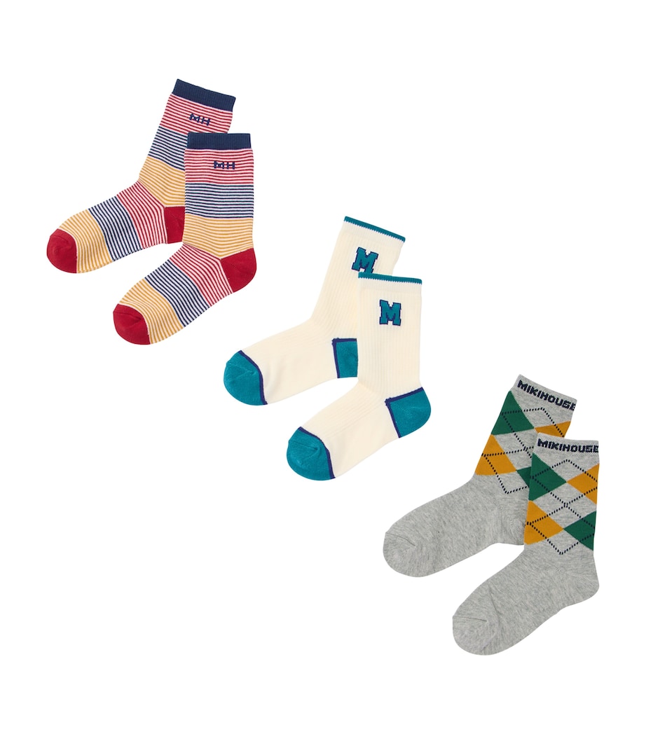 Miki House Patterned Socks (Pack of 3) Image 1