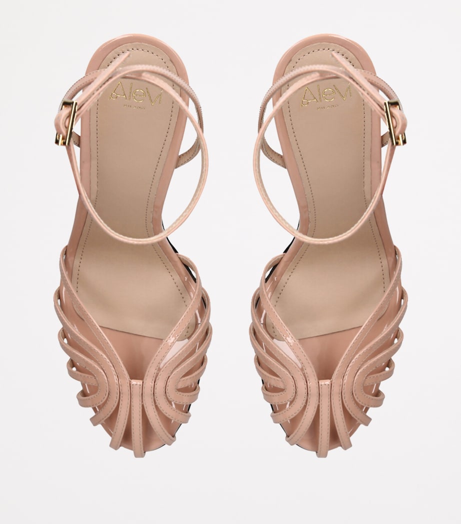 Patent Leather Ally Heeled Sandals 95 BLUSH Image 4