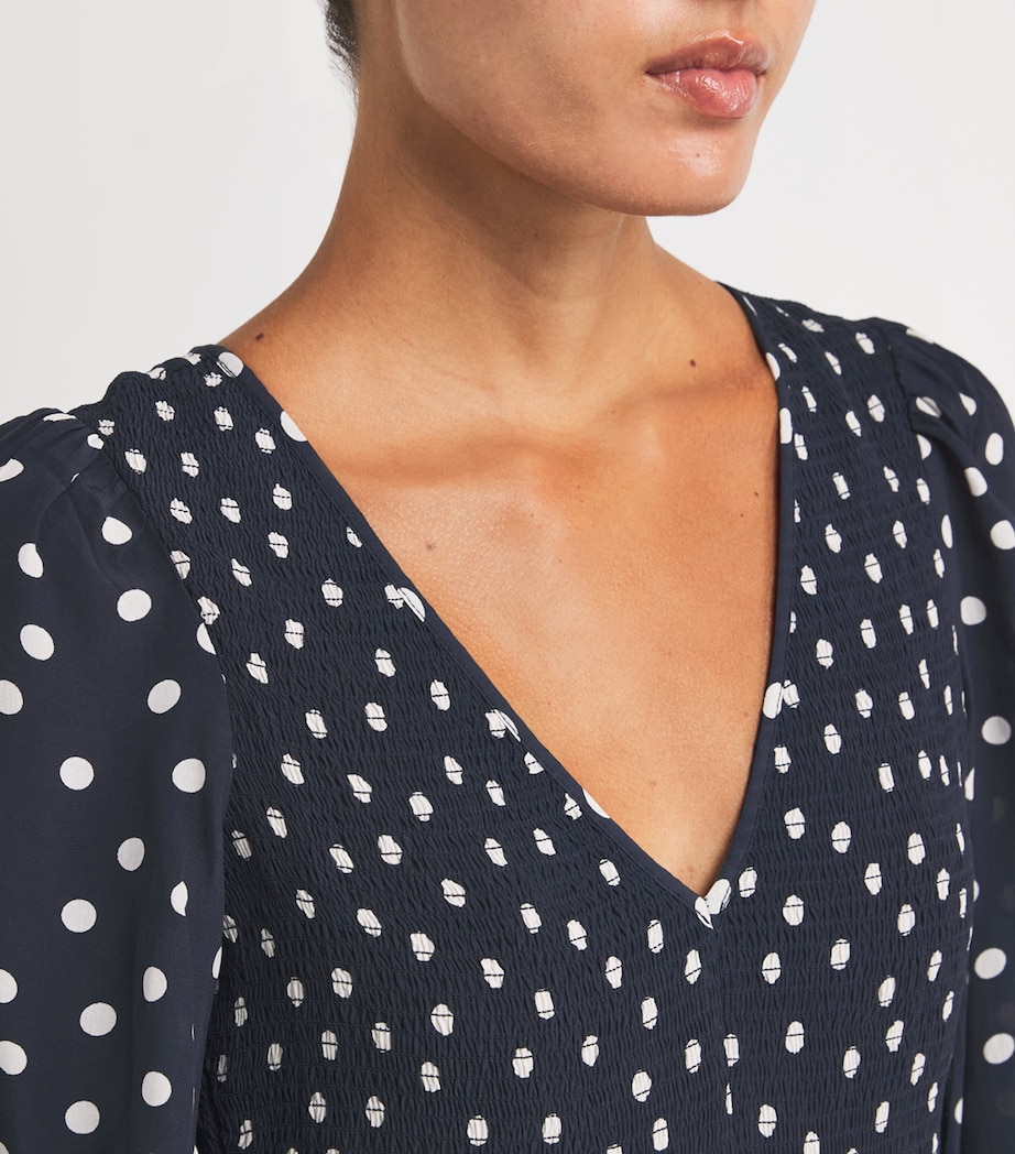 Polka-Dot Brooke Midi Dress BOHEMIA SPOT NAVY Image 4