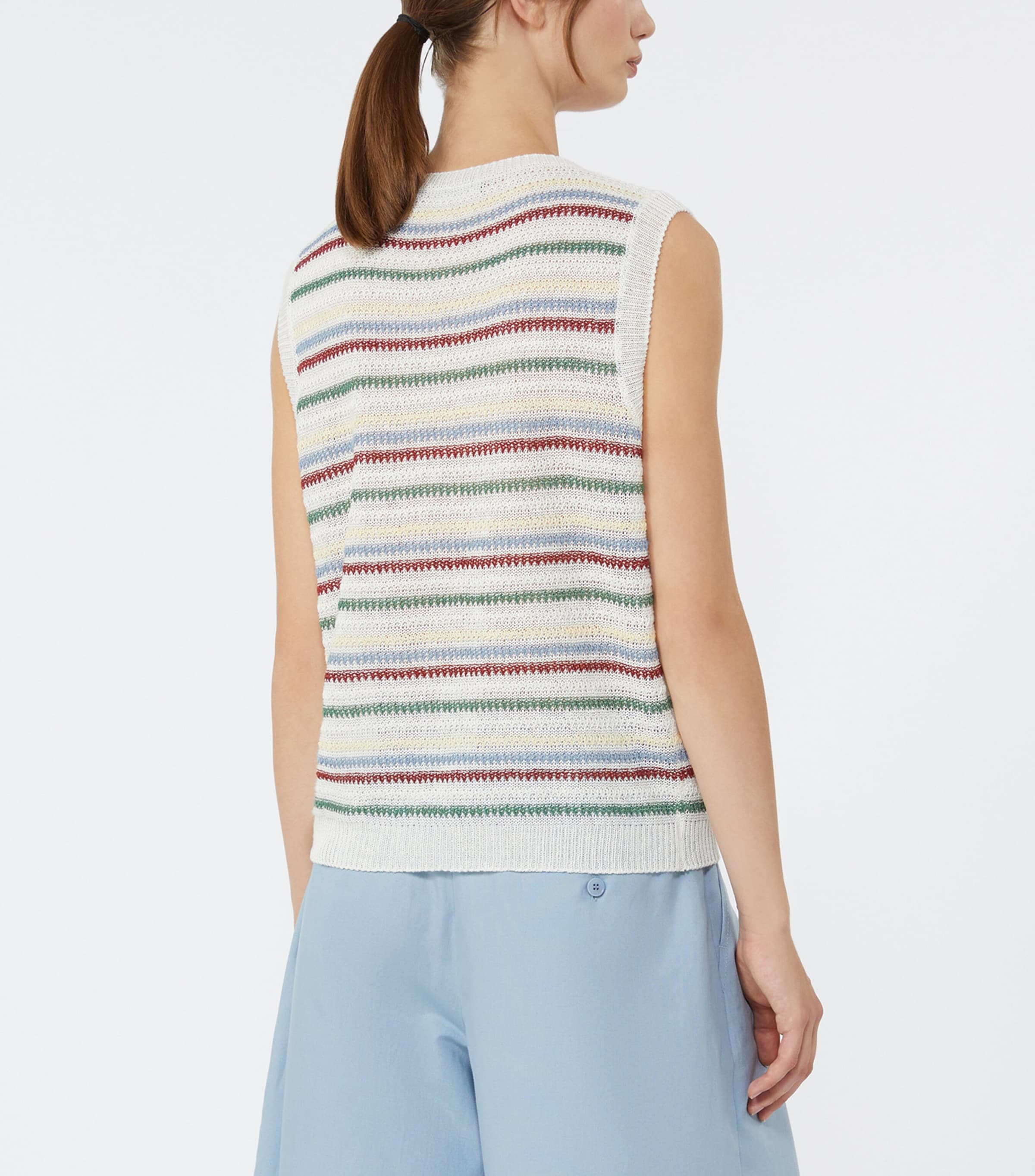 Linen Sweater Vest MULTICOLOUR Image 3