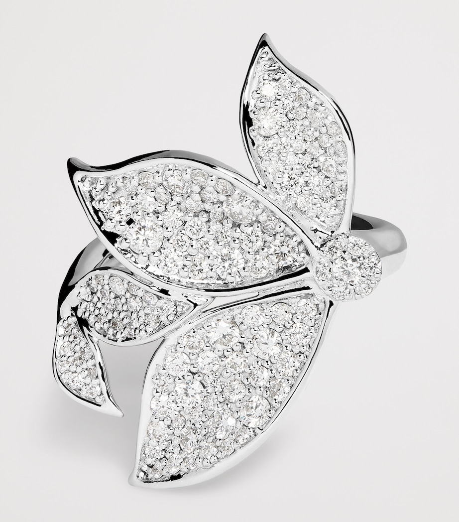 White Gold and Diamond Gloria Secret Garden Ring WHITE GOLD Image 4