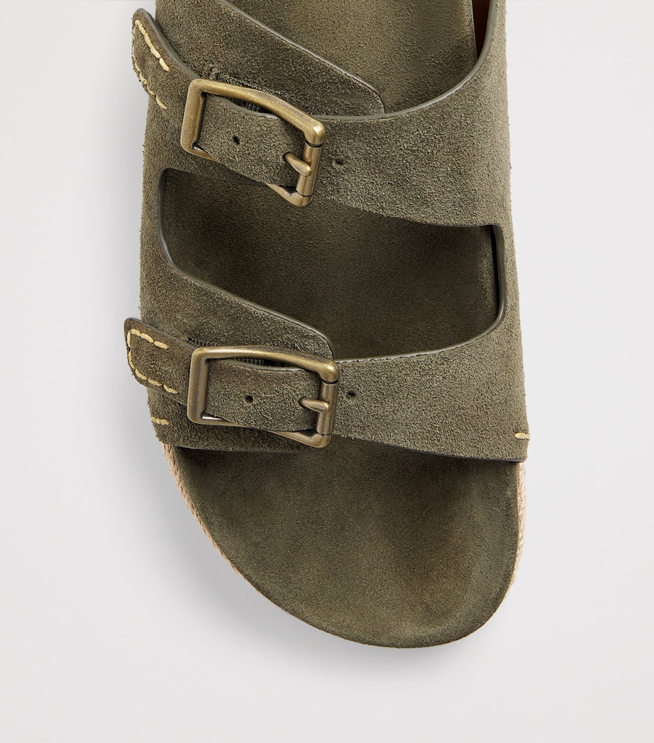 Suede Turbach Sandals DARK GREEN Image 4