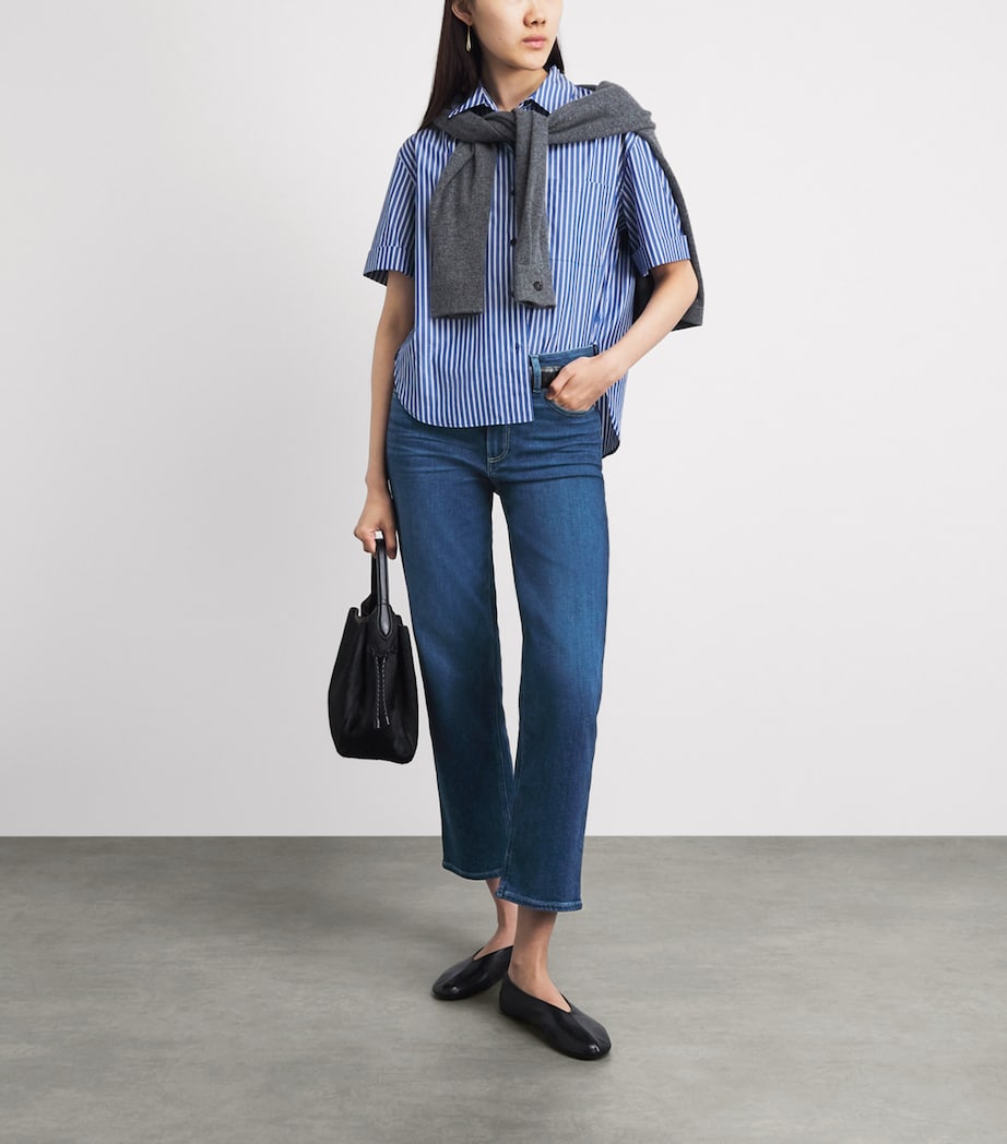 PAIGE Womens Mason Ankle Straight Jeans Neutra Image 2