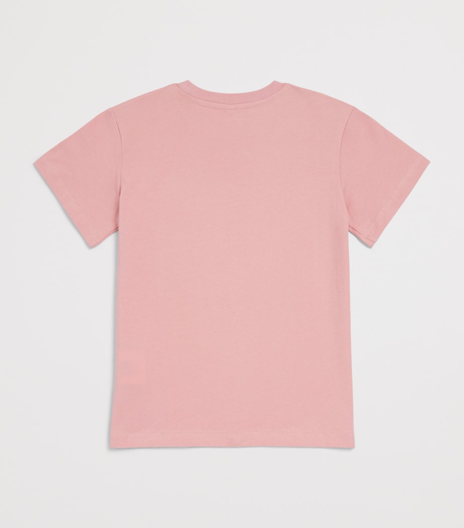 Stella McCartney Kids Cotton Dove T-Shirt (3-14 Years) Pink Image 2