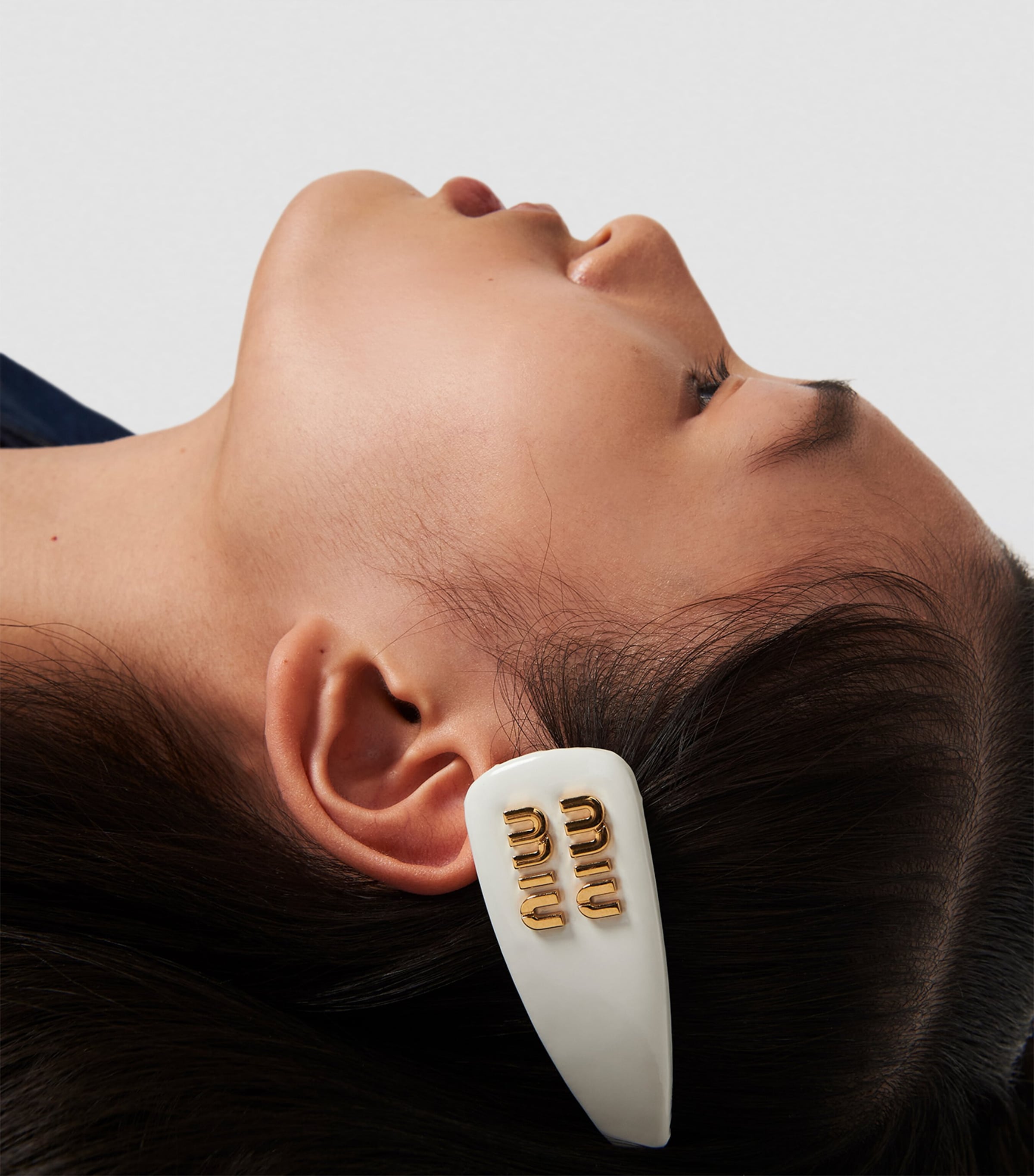 Leather Logo Hair Clip F0009 Image 2