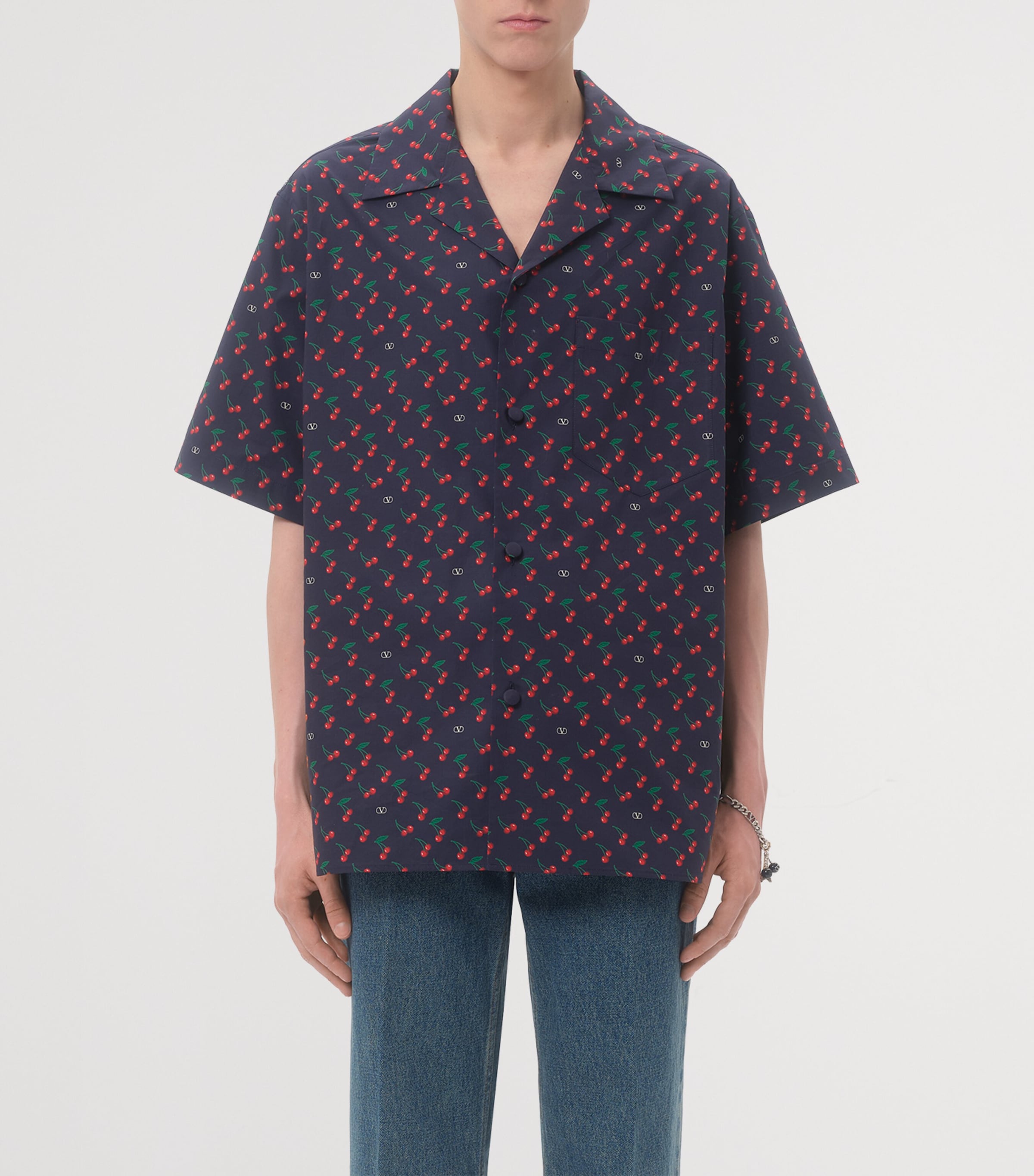 Cotton Cherry Bowling Shirt CZQ Image 2