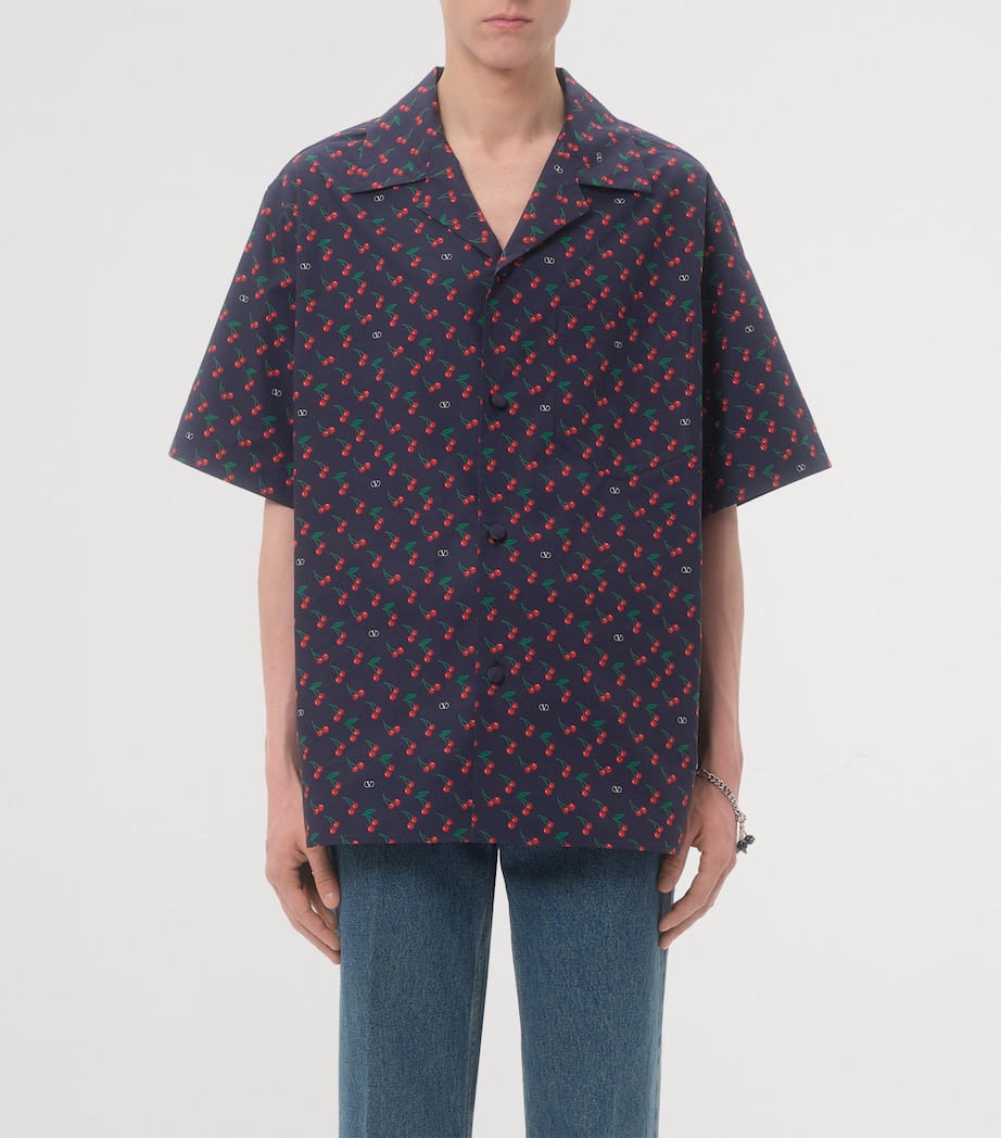 Cotton Cherry Bowling Shirt CZQ Image 2