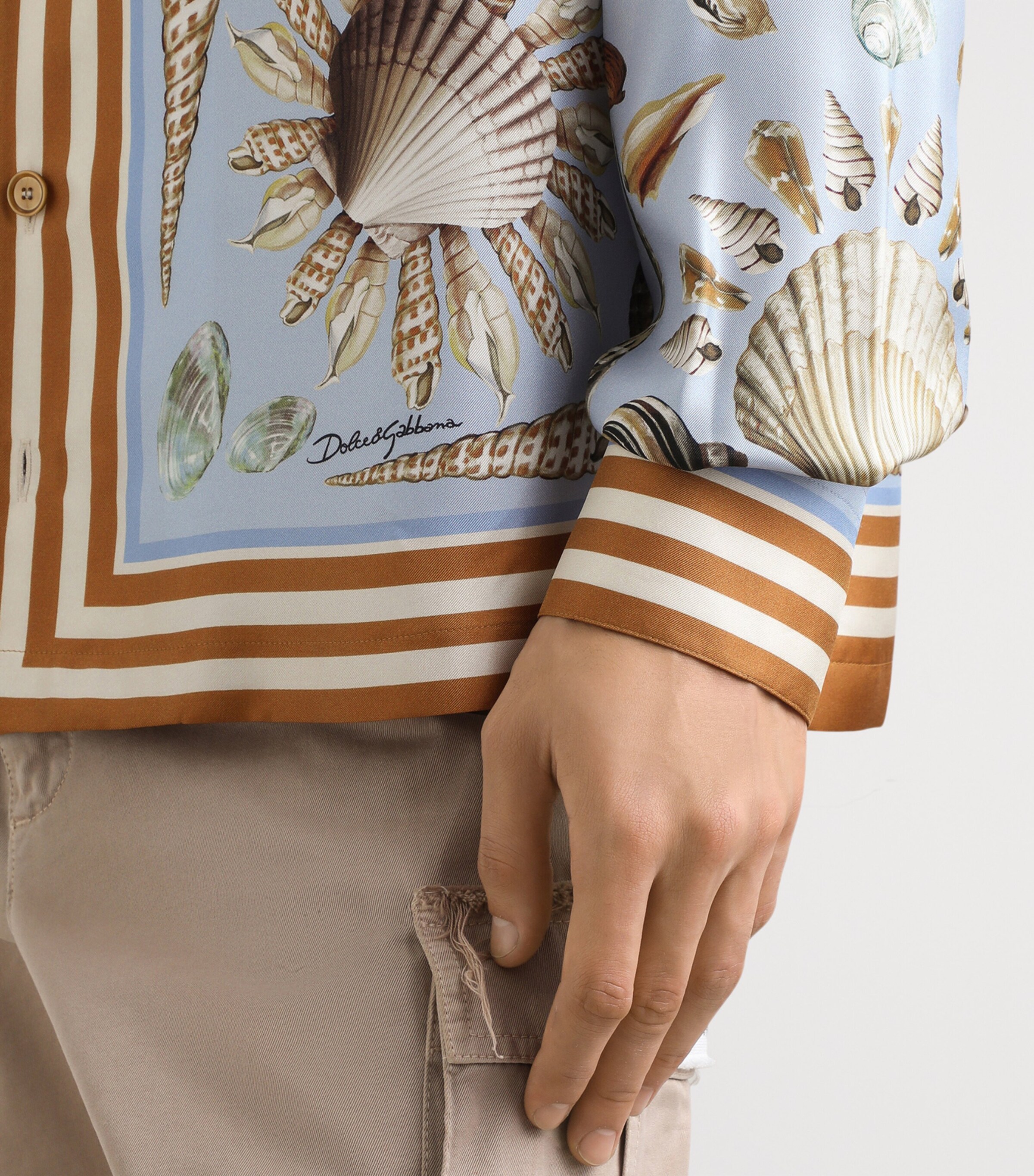 Dolce & Gabbana Multi Silk Shell Print Shirt | Harrods UK