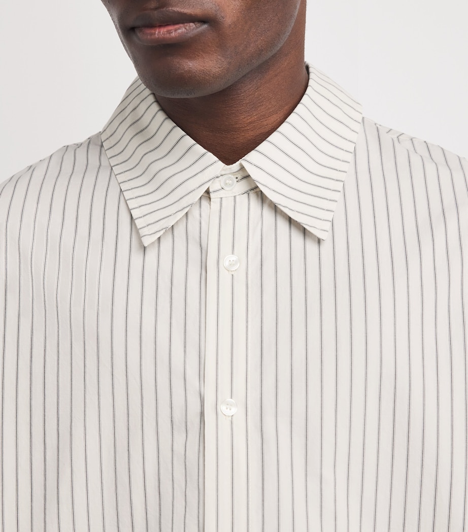 Cotton Stripe Aurel Shirt GIBBS STRIPE GRY/WHT Image 6