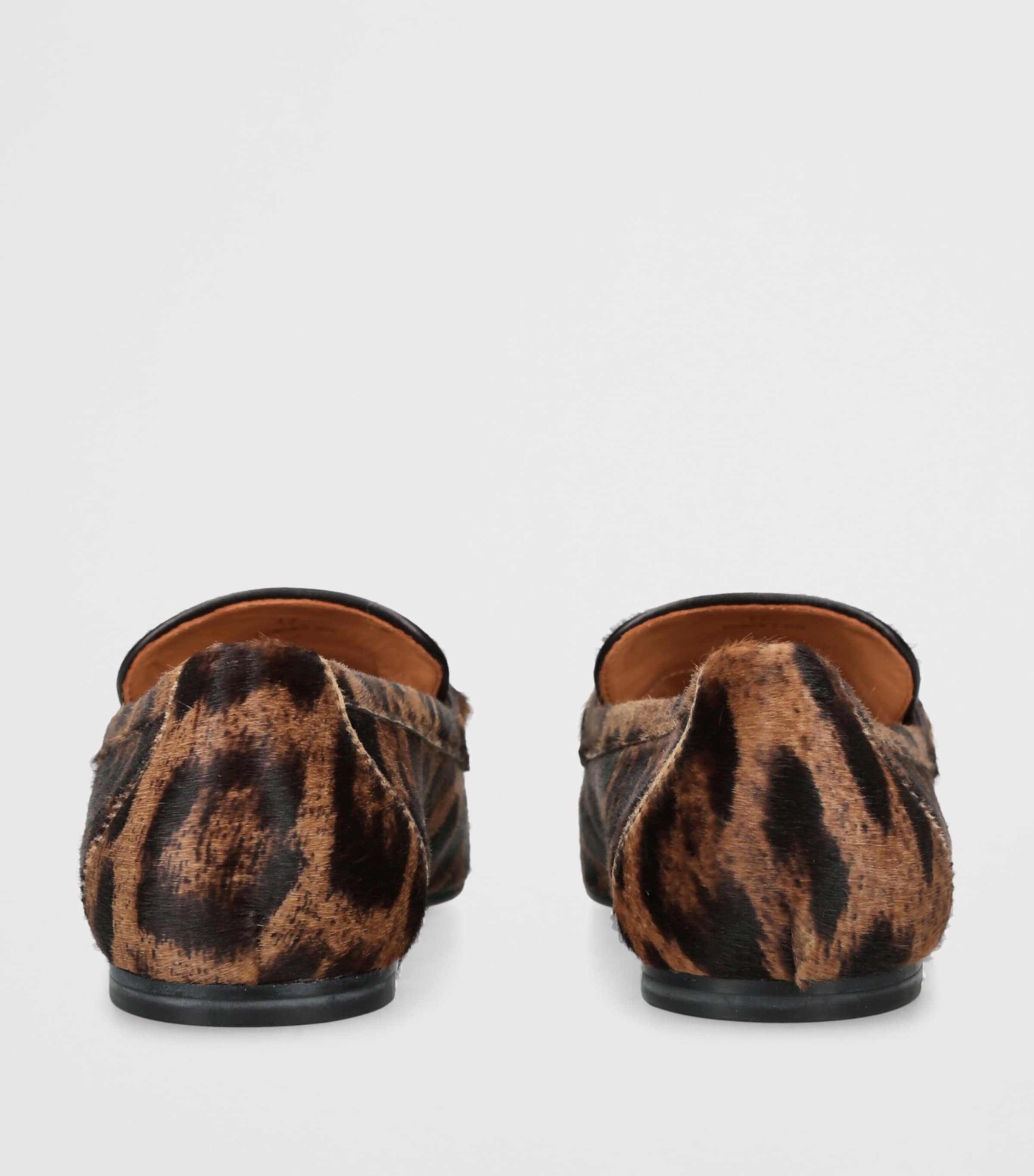 Ponyhair Leopard Baretta Moccasins DK.BRN COM Image 2