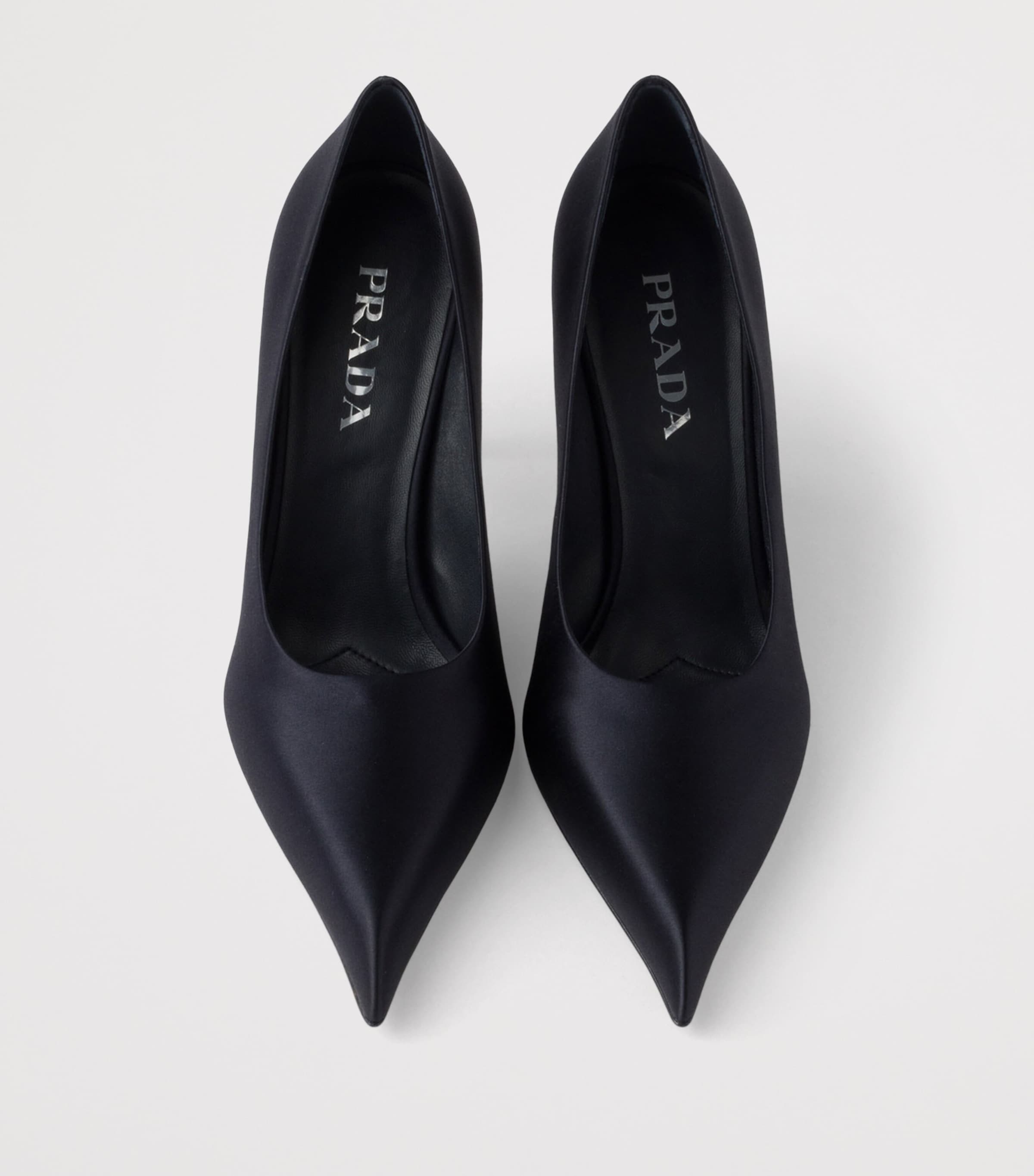Prada Satin Pumps 85 Blue Image 4