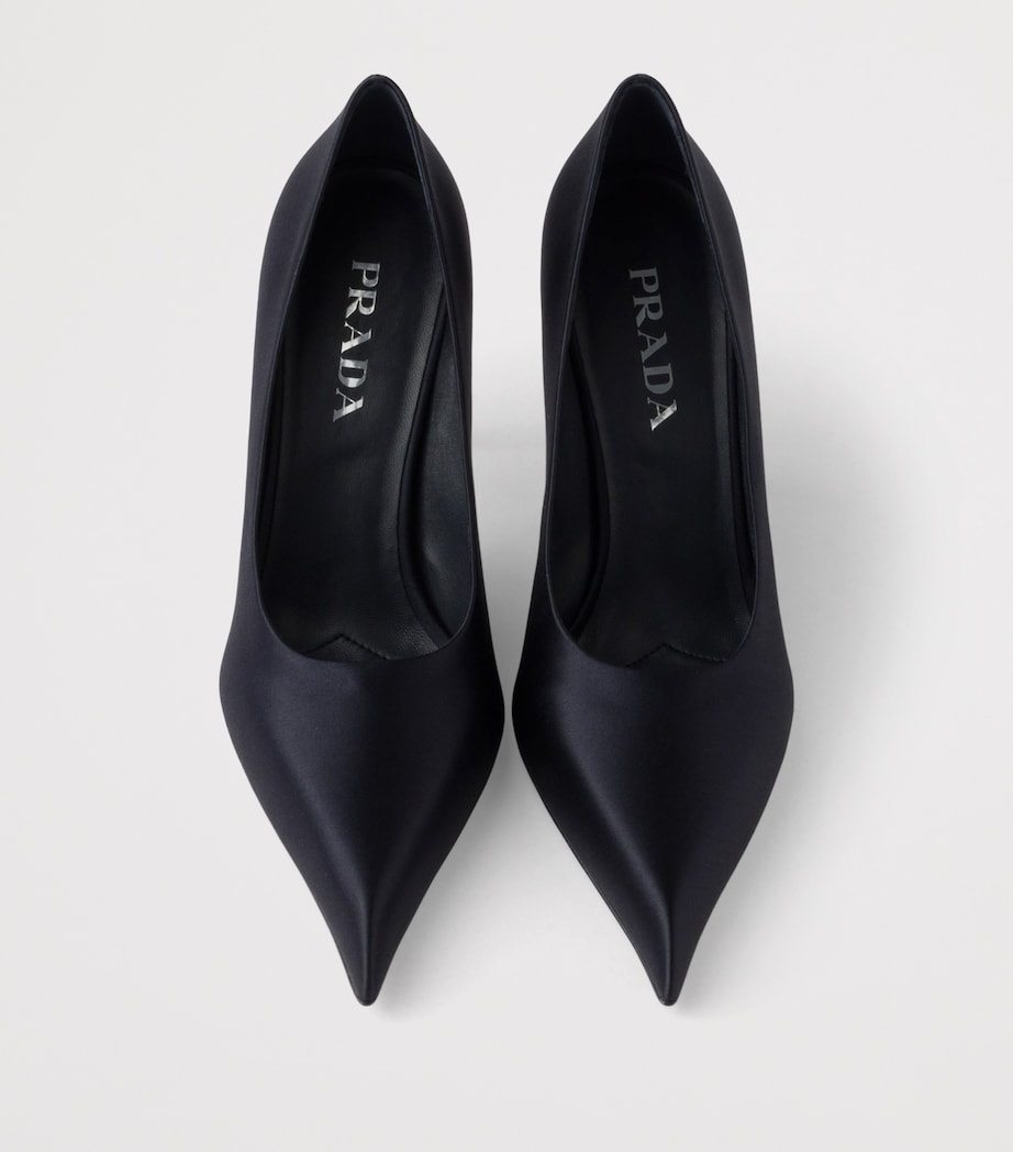 Prada Satin Pumps 85 Blue Image 4