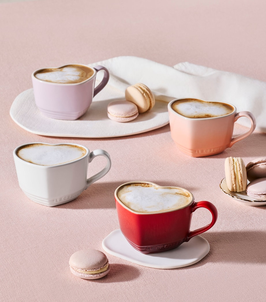 Le Creuset Stoneware Heart Mugs (Set of 4) Mixed Image 5