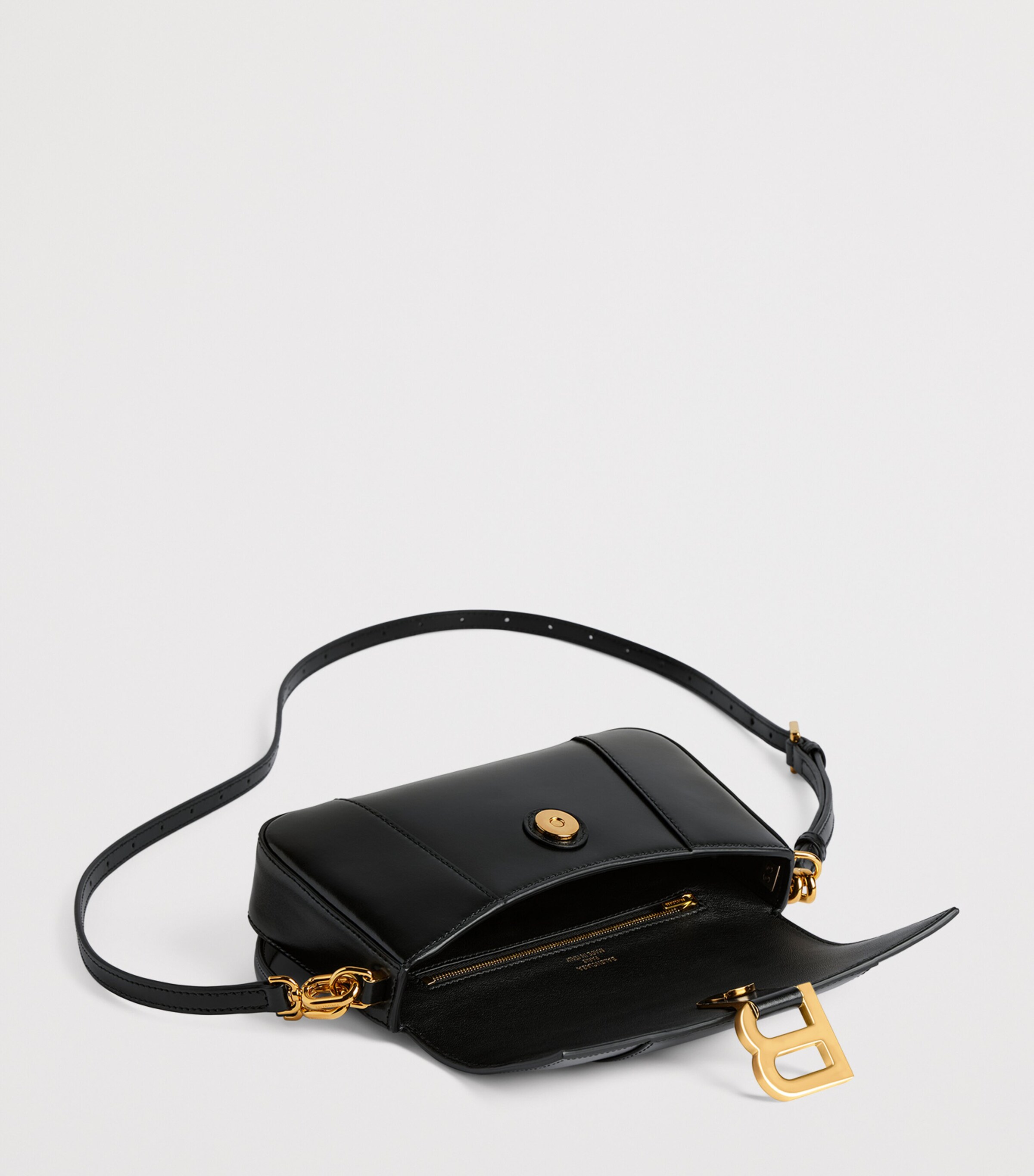 Balenciaga Small Leather Hourglass Top-Handle Bag Image 6