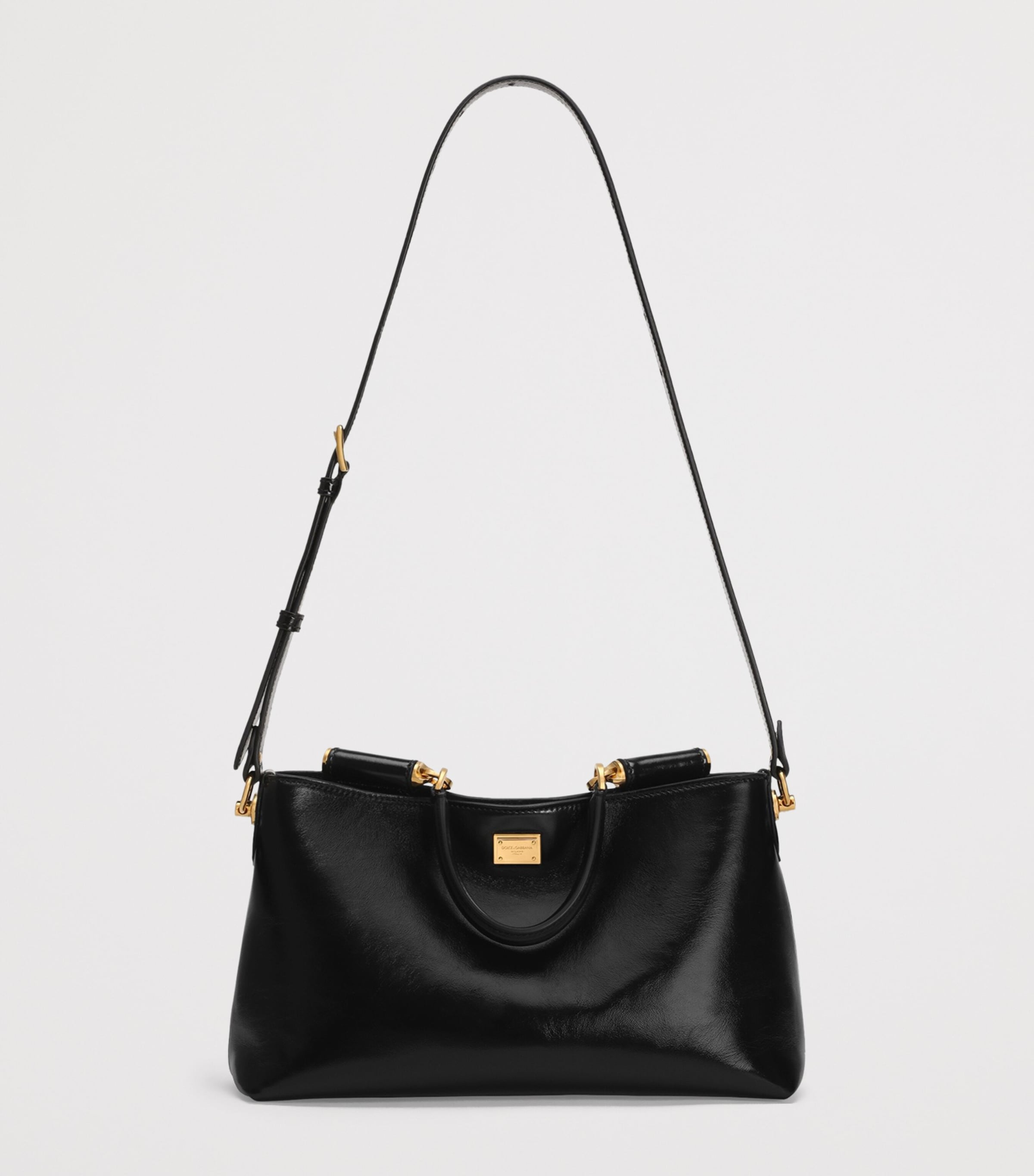 Calfskin Vittoria Shoulder Bag 80999-BLACK Image 4