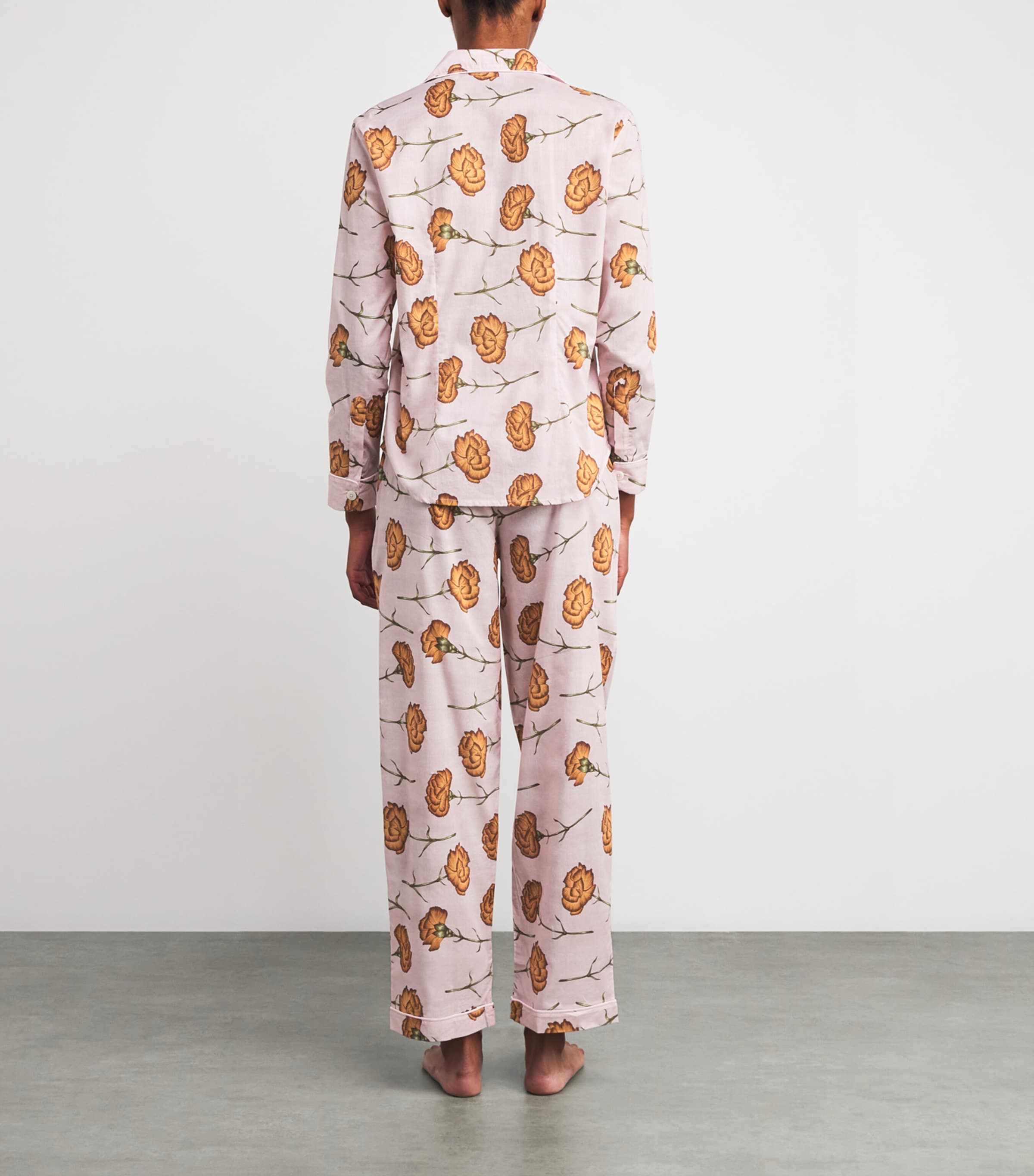 Cotton Carnations Pyjama Set PINK/ORANGE Image 3