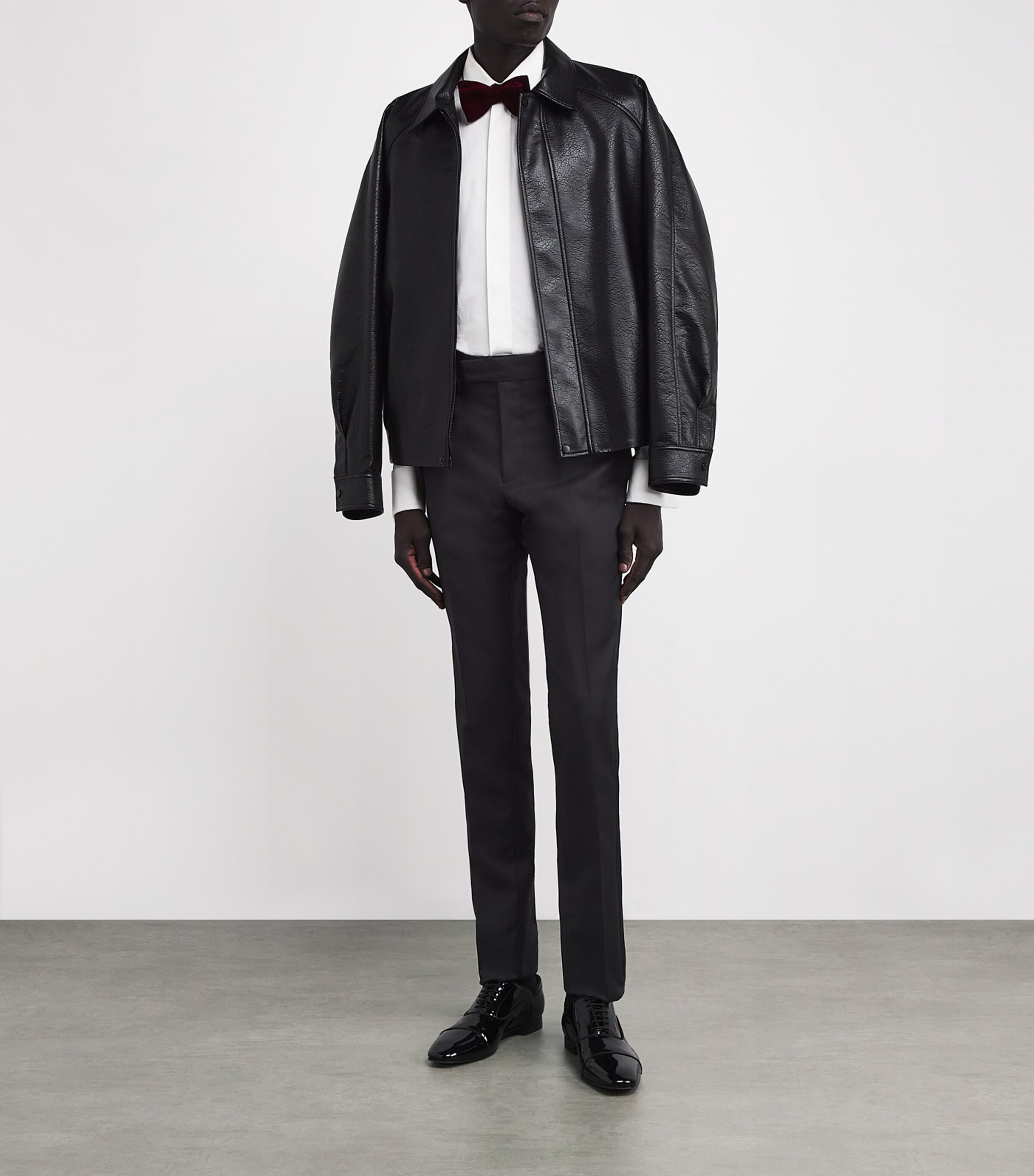 Paul Smith Mens Wool-Silk Evening Trousers Image 2