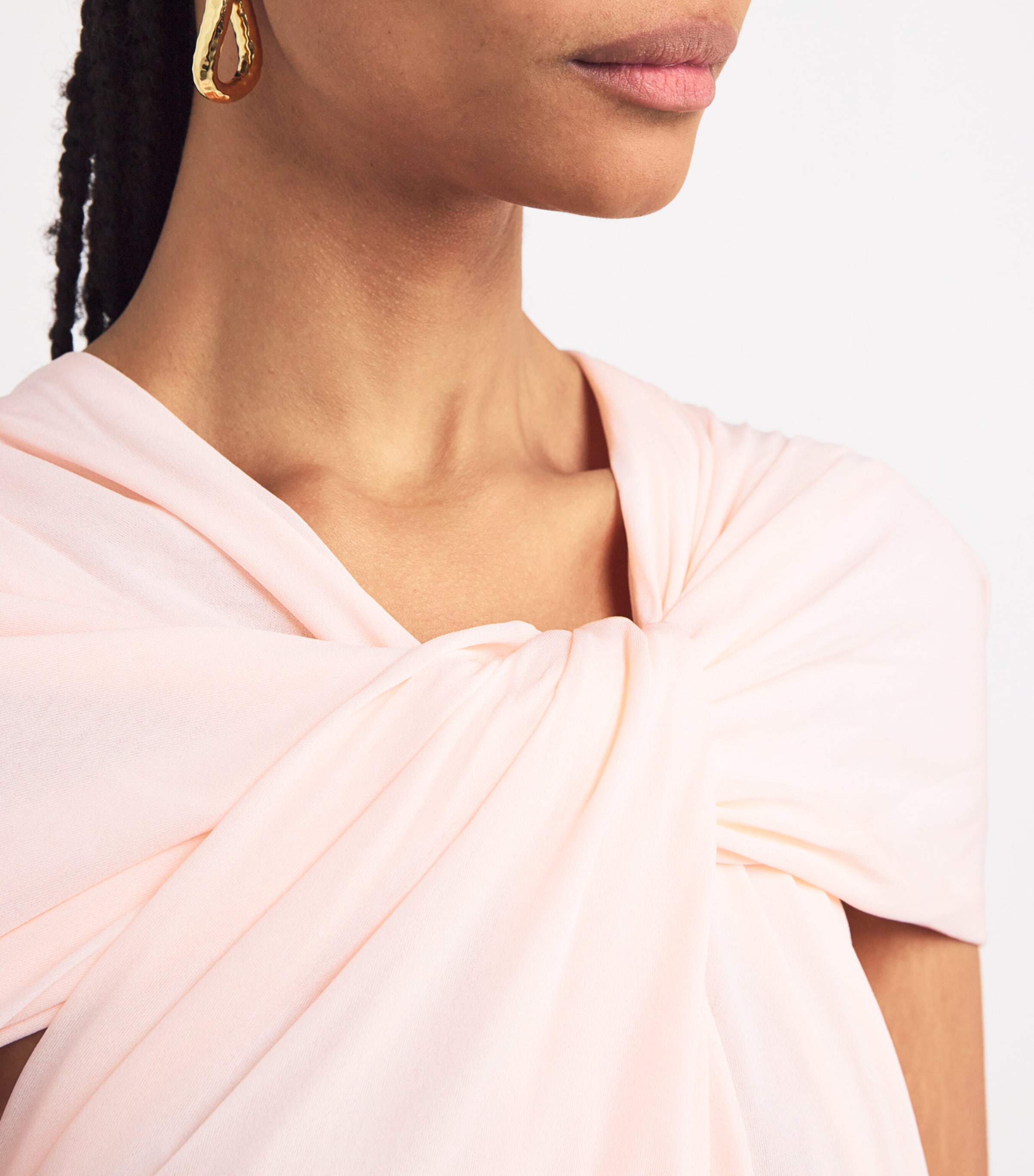 ワンピース Jil Sander Pastel Pink Crepe Long Dress Jil Sander Pastel Pink Crepe Long Dress – LOZURI®
