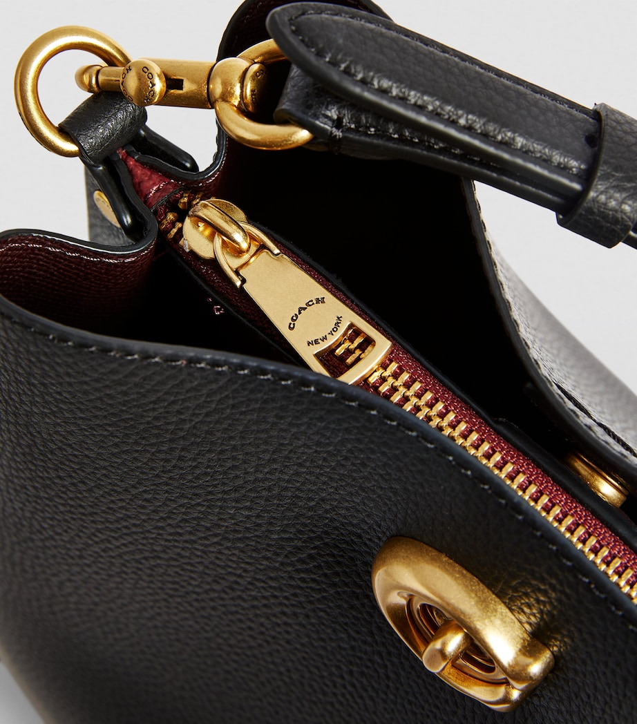 Coach Leather Willow Bucket Bag Black Image 7