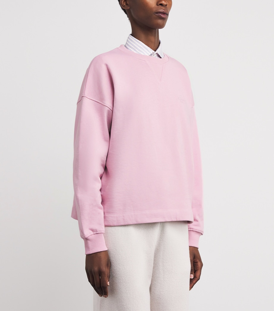 Cotton Logo Sweatshirt CHERRY BLOSSOM Image 3