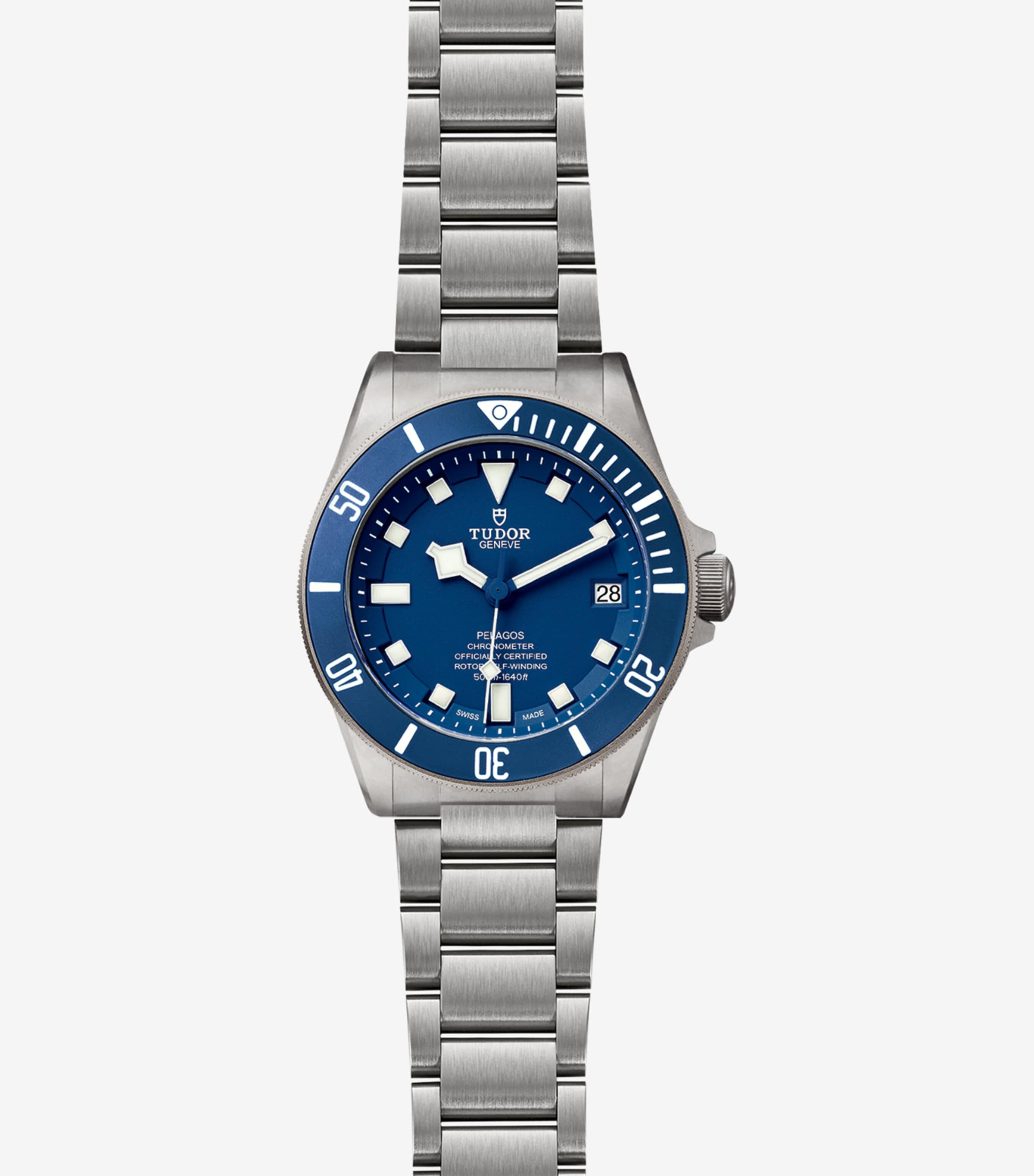 Pelagos Titanium and Steel Watch 42mm BLUE Image 2