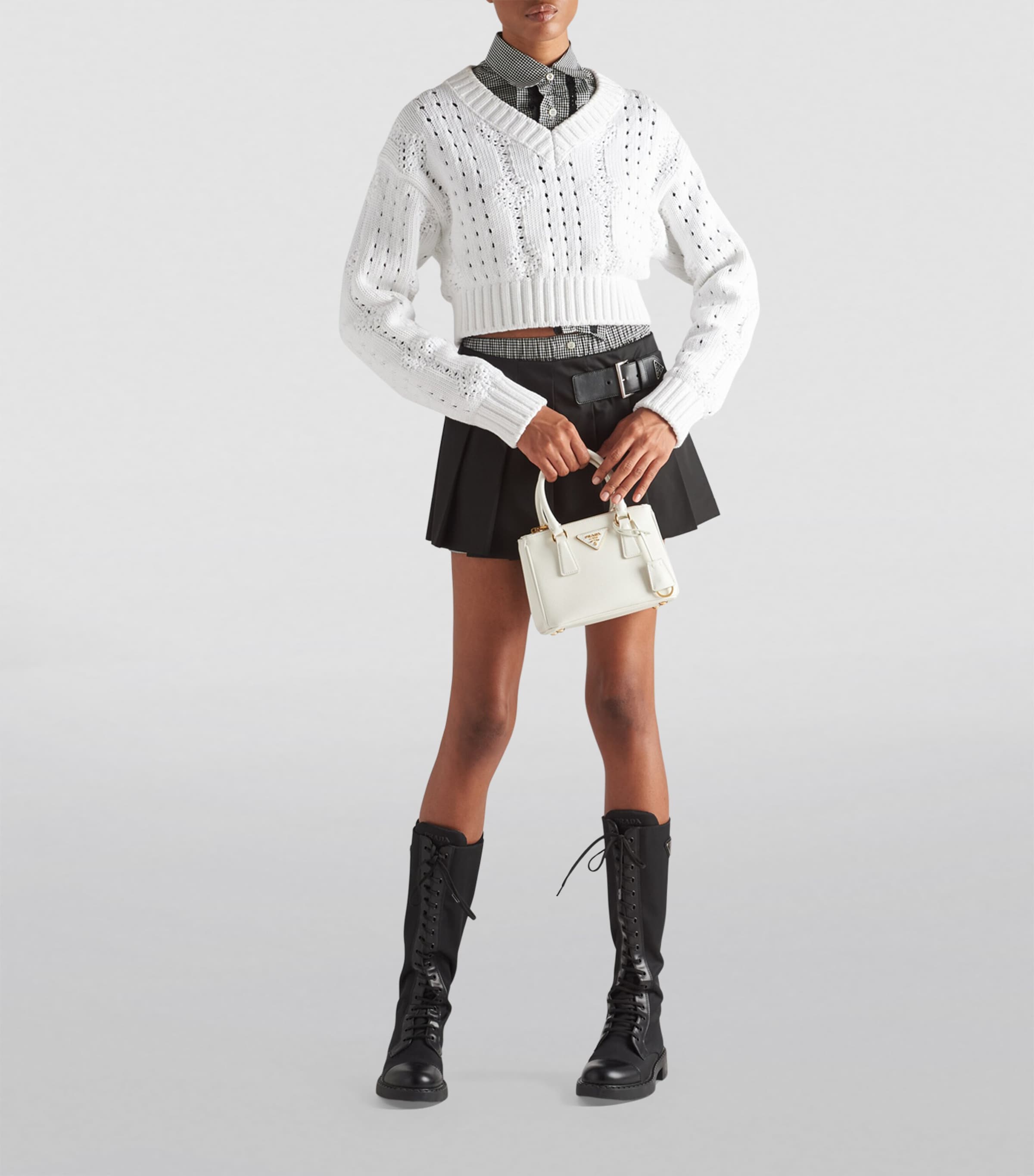 Prada Calfskin Galleria Saffiano Mini Bag Image 3