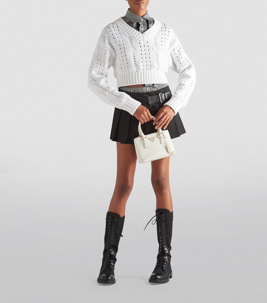 Prada Calfskin Galleria Saffiano Mini Bag Image 3