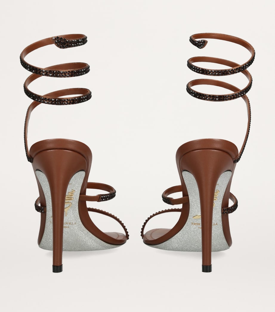 Embellished Cleo II Heeled Sandals 105 BROWN Image 3