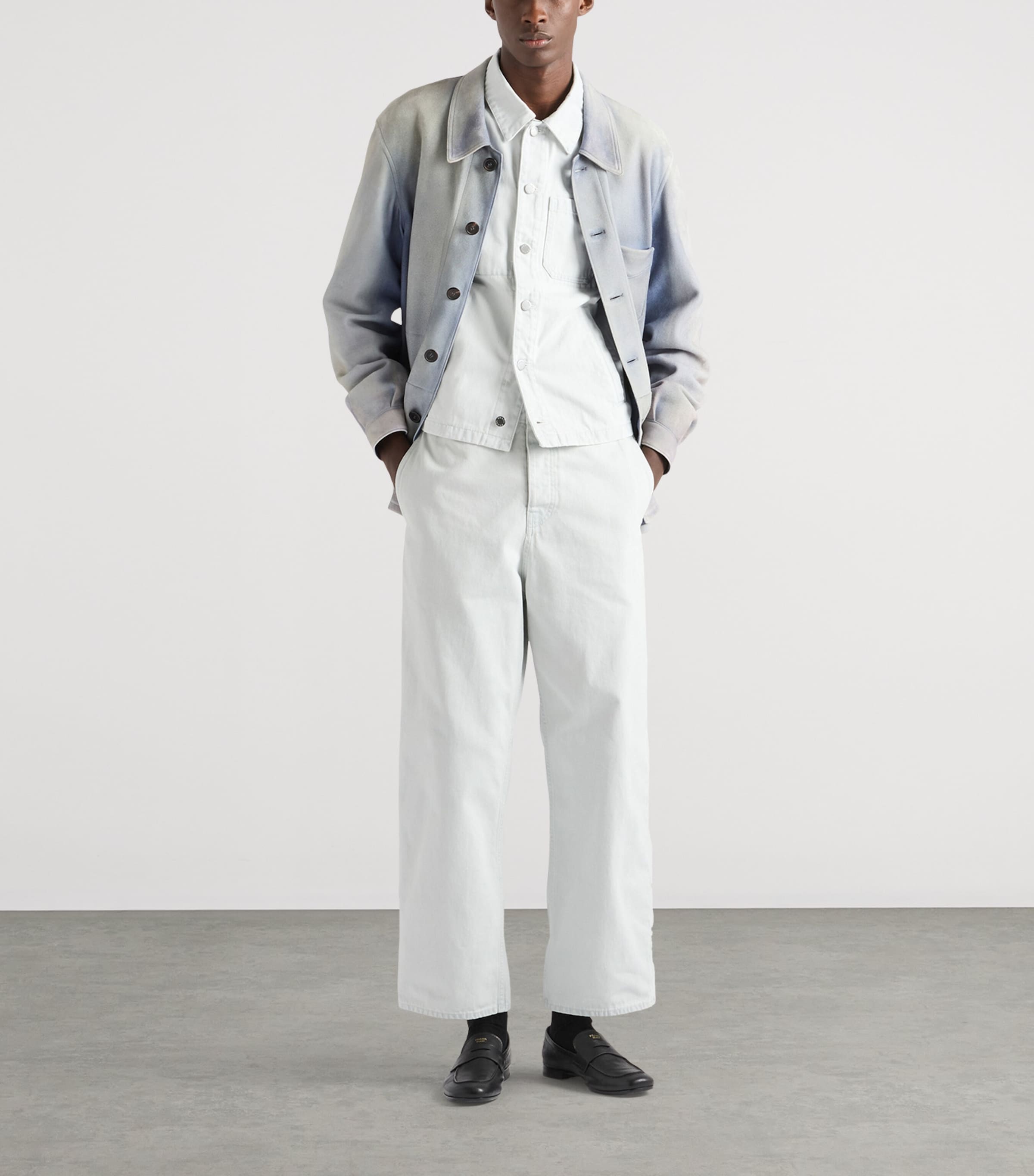 Prada Mens Straight-Leg Jeans Image 2