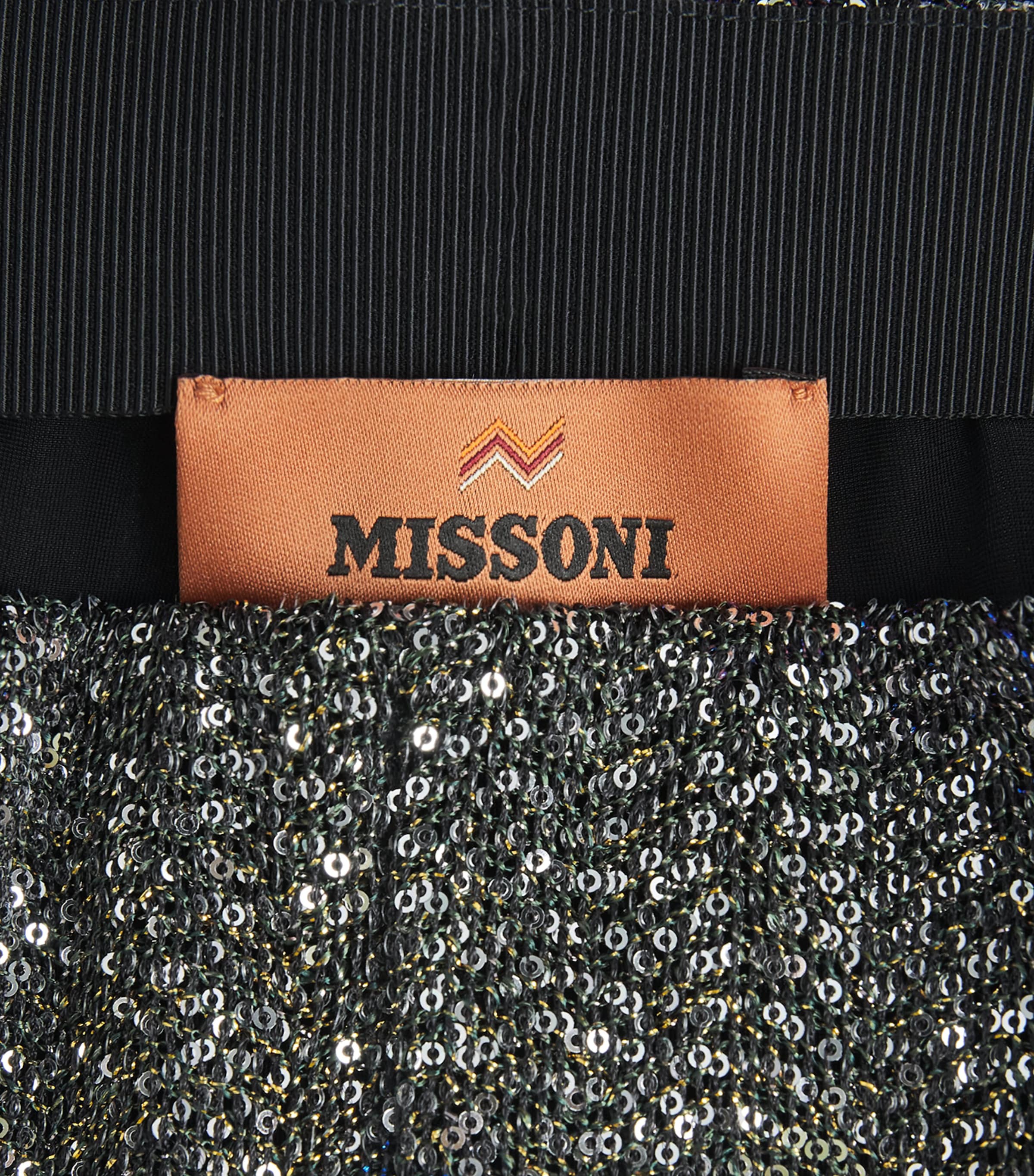 Missoni Womens Sequin Flared Trousers Bn,bl,yl Image 6
