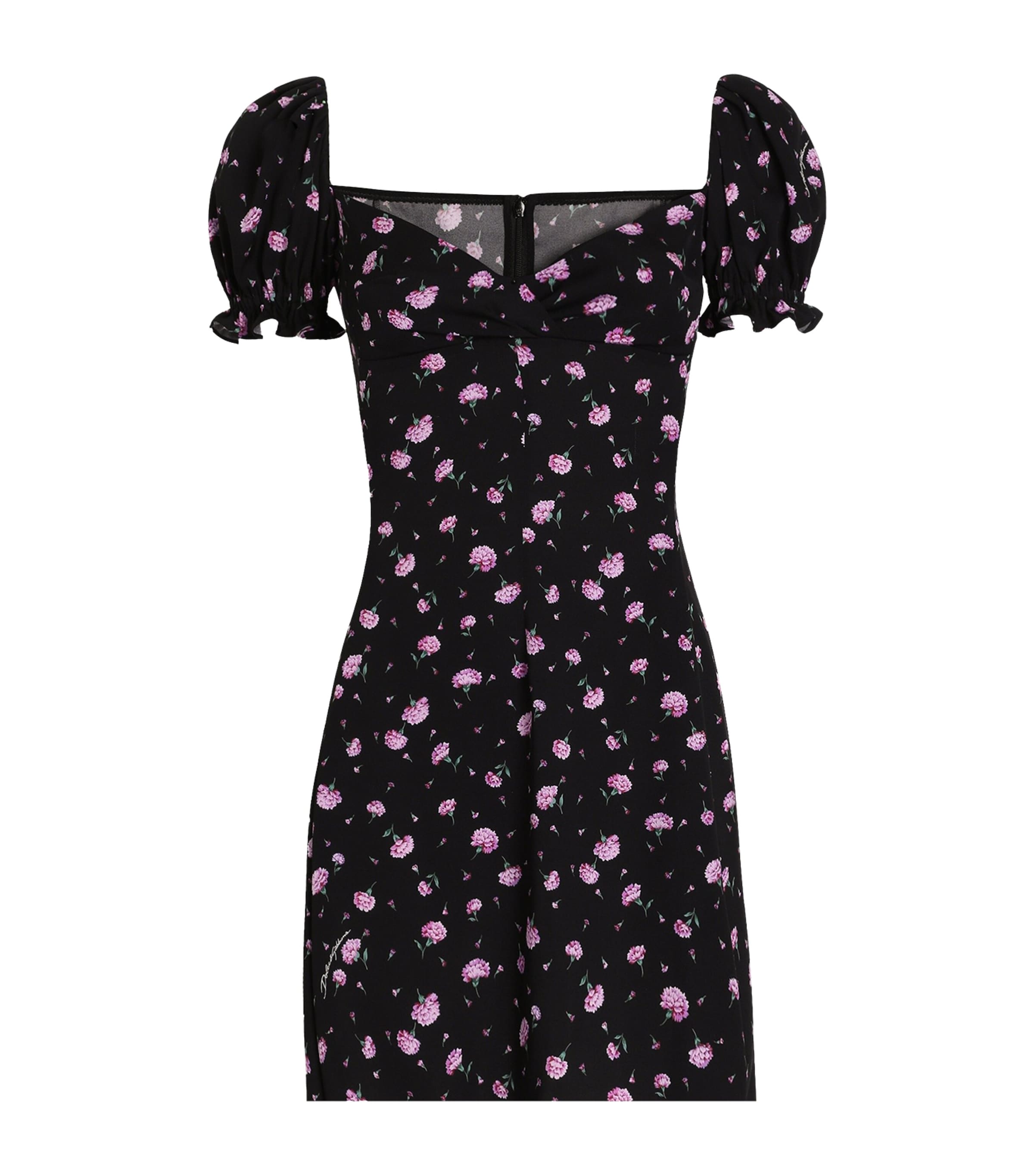Stretch-Silk Floral Mini Dress HN5XX-GAROFAN Image 1