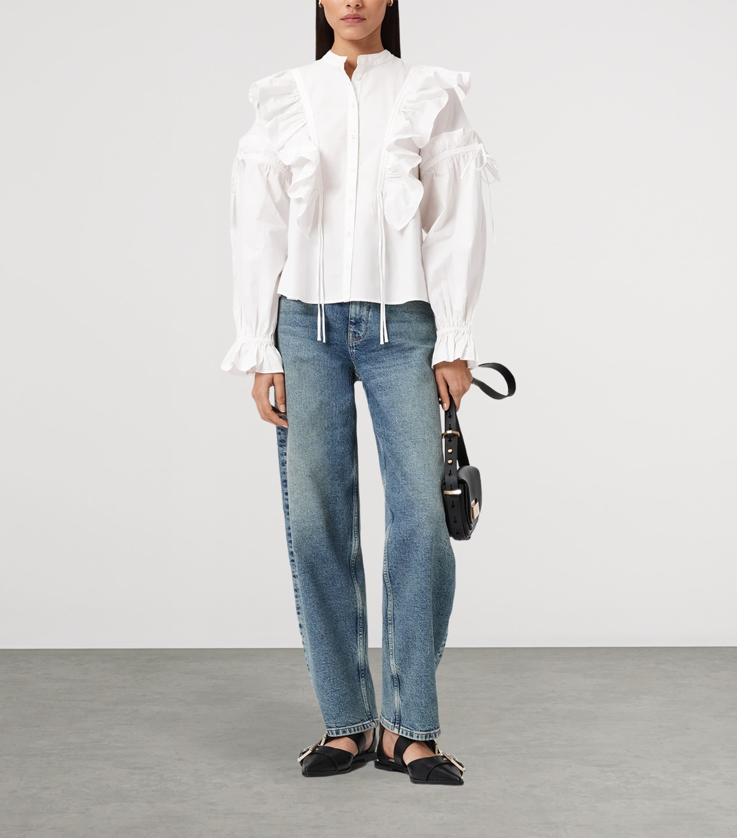 Cotton Poplin Lulu Shirt OPTIC WHITE Image 2