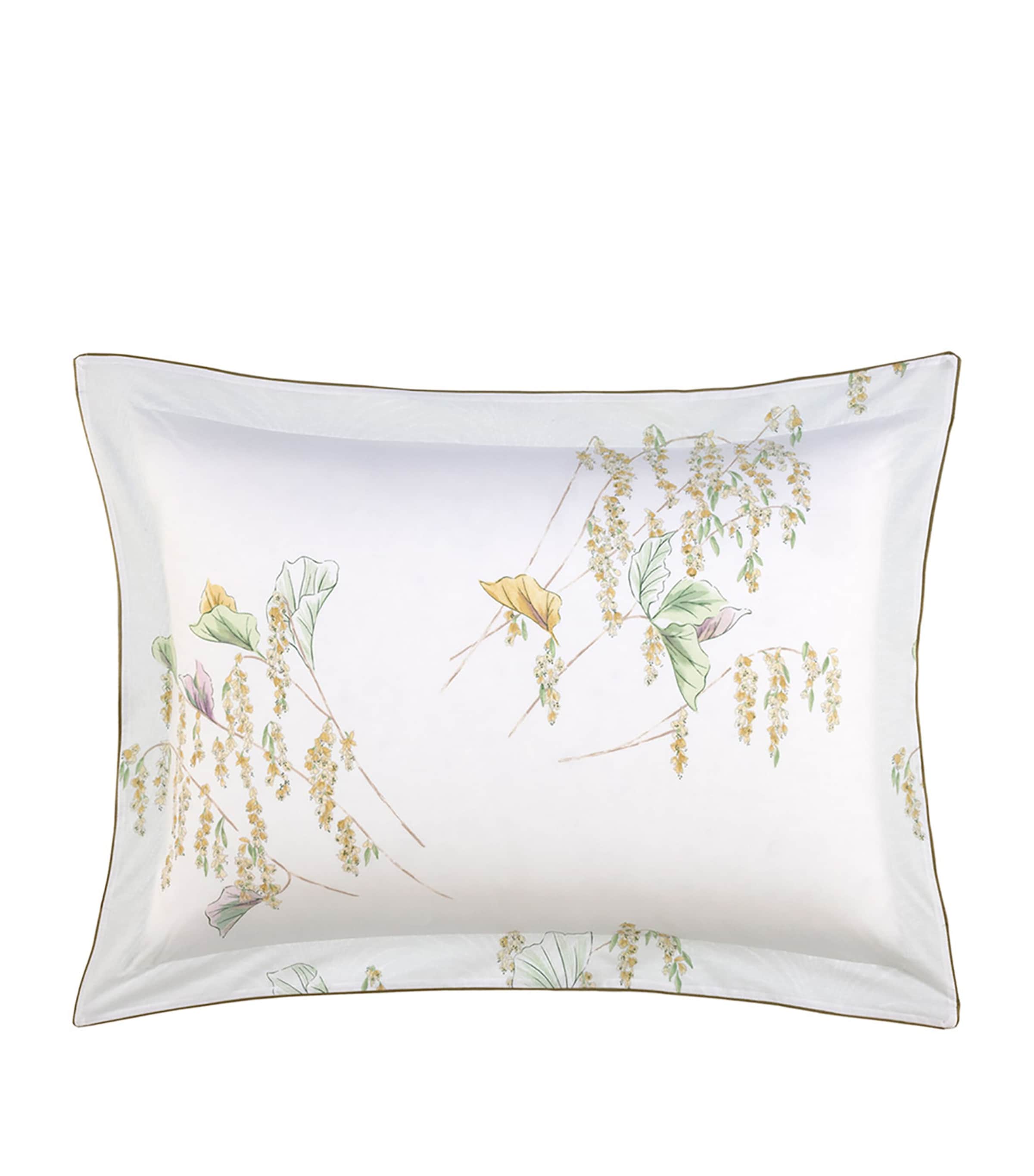 Yves Delorme Pollen King Oxford Pillowcase In White