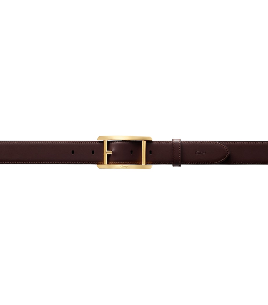 Cartier Leather Tank de Cartier Reversible Belt Black Image 3