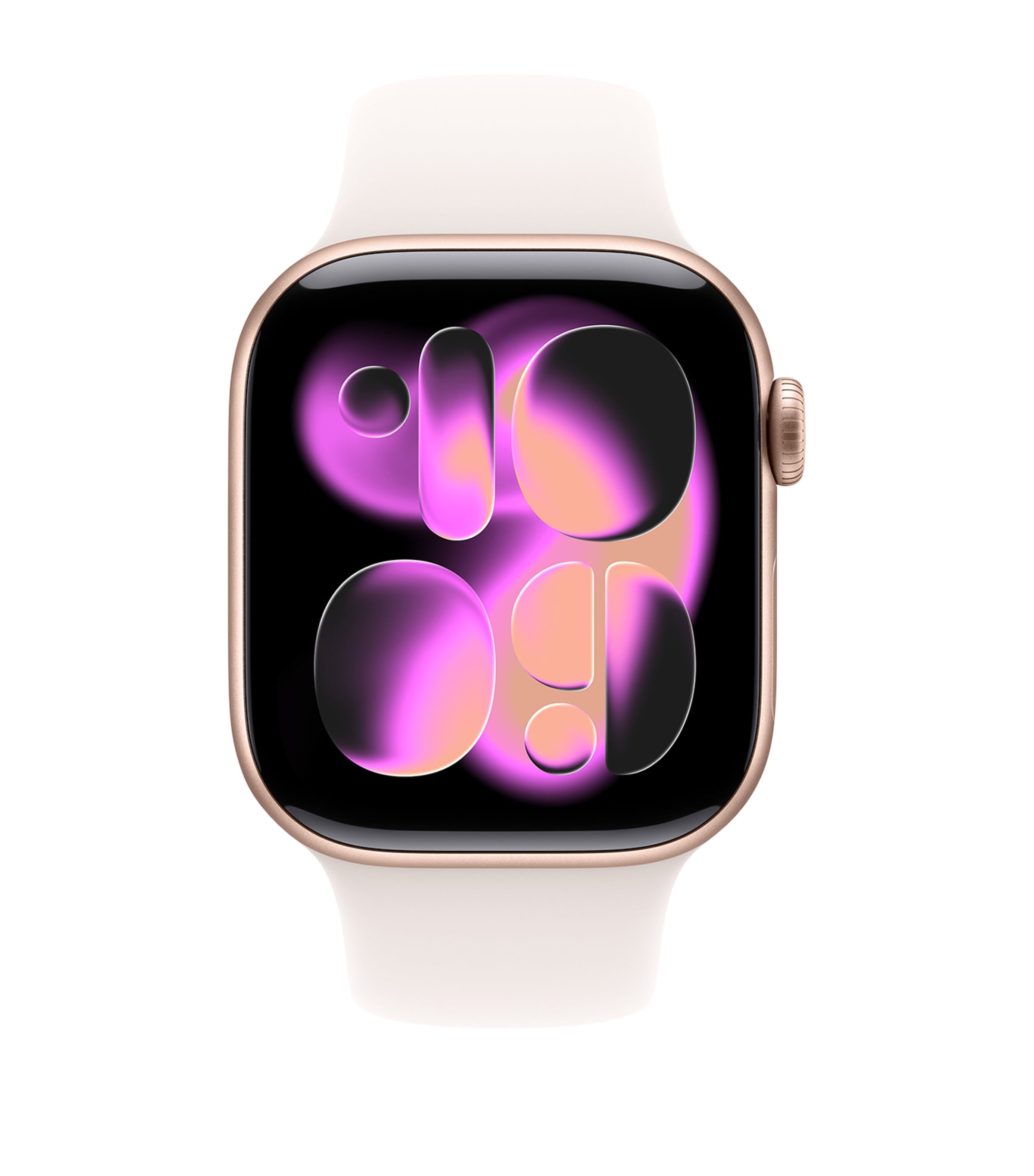 Apple Watch Series 11 - Rose Gold Aluminium with Blush Sport Band, 42mm, Small/Medium ROSE GOLD Image 1
