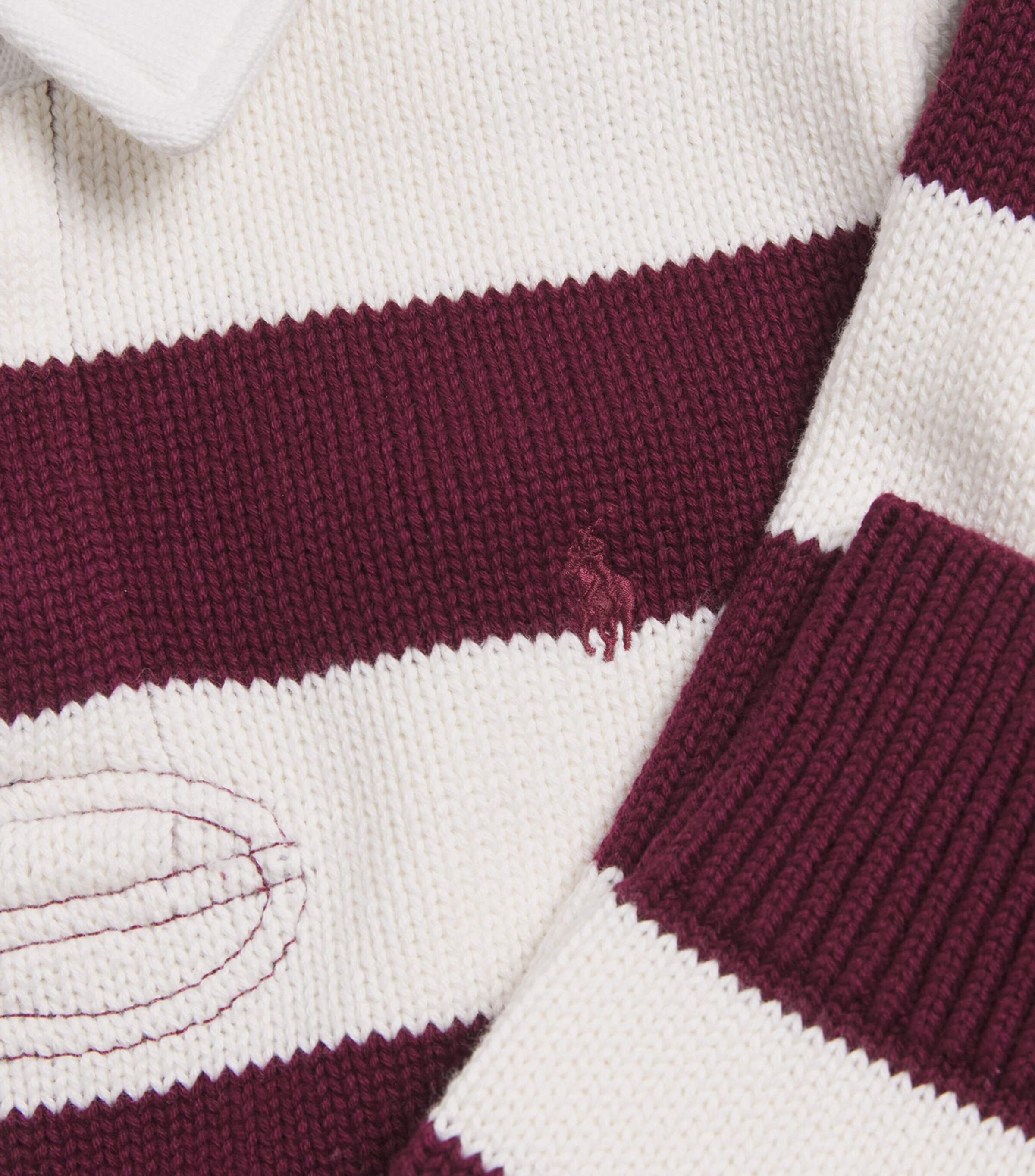 Knitted Stripe Rugby Shirt (6-14 Years) MULTI Image 3