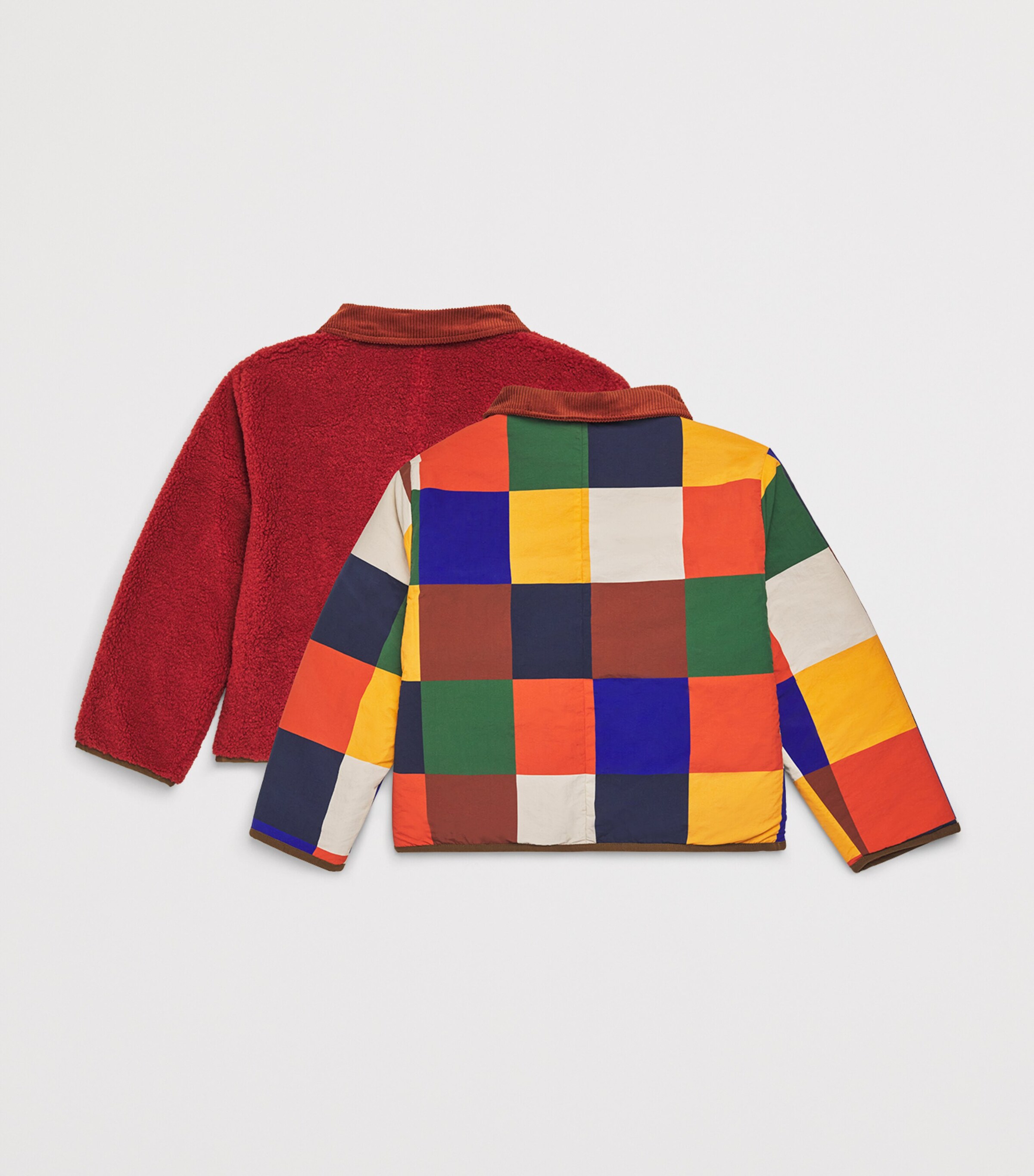 Reversible Patchwork Fleece Jacket (2-13 Years) 991MULTICOLOR Image 2